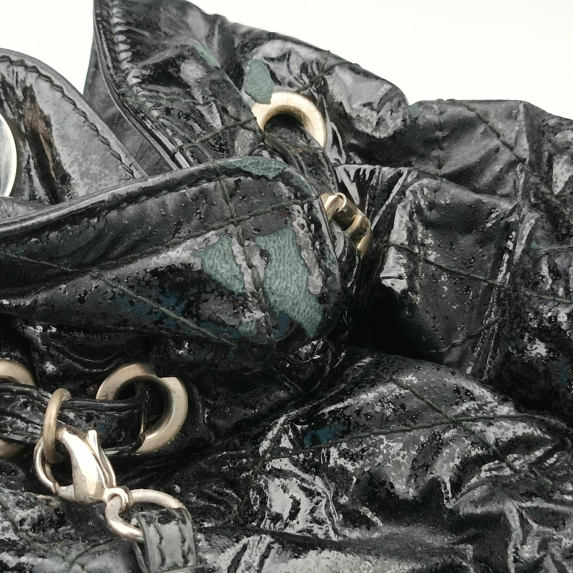 Le Trente Cannage Black Patent 01-RU-0110ルトラント カナージュ ブラック パテント 01-RU-0110