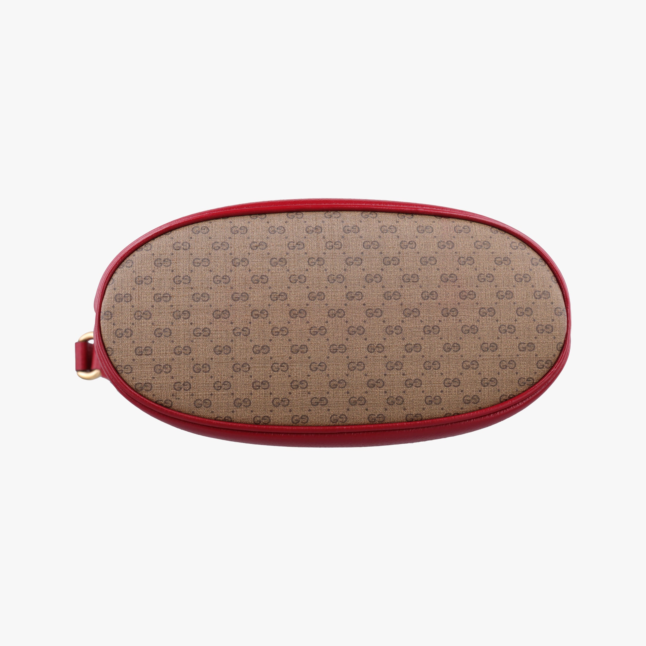 Doraemon collaboration Brown x red PVC coated canvas×Leather 655597 G034362479ドラえもんコラボ ブラウンxレッド PVCコーティングキャンバス×レザー 655597 G034362479