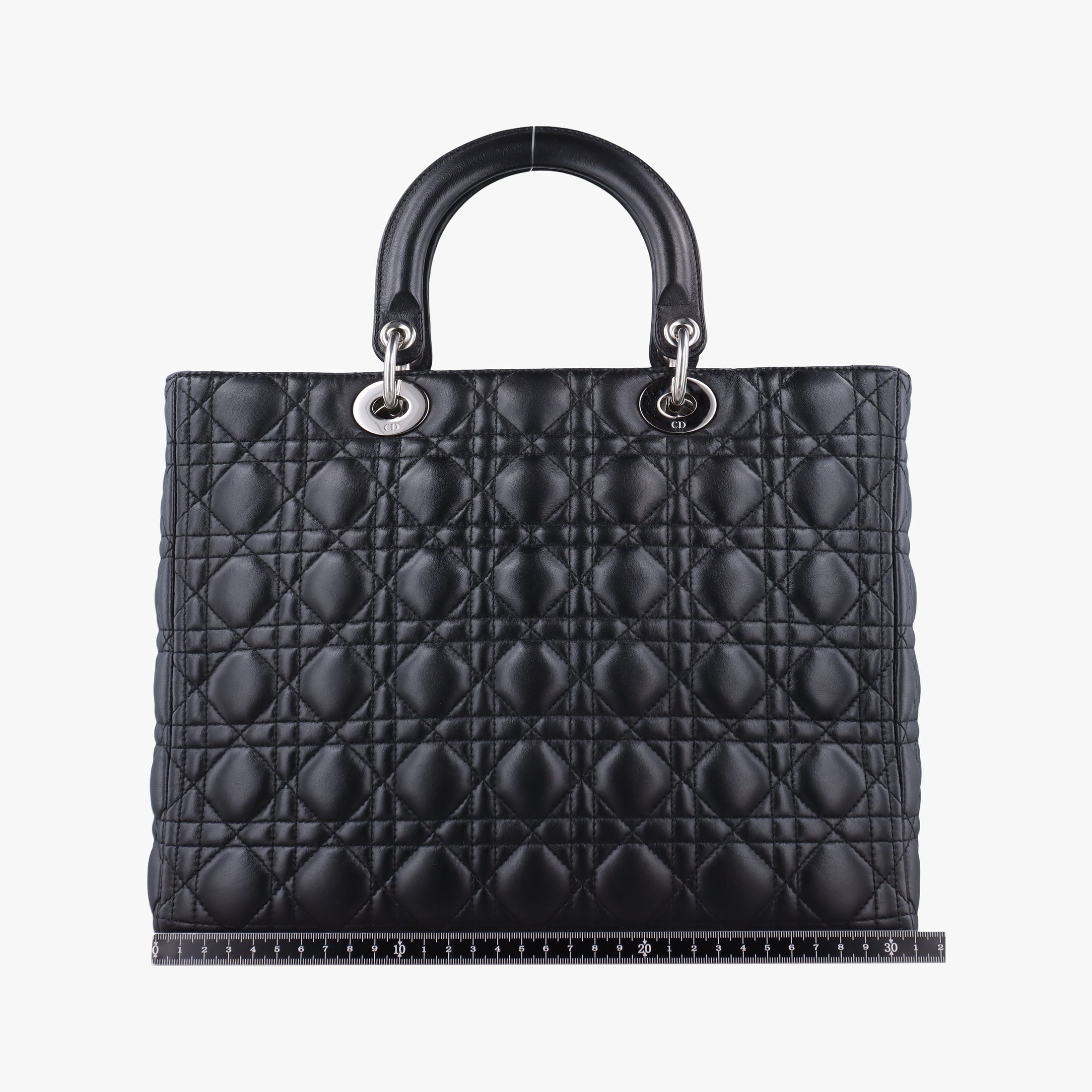 Lady Dior Black lambskin 08-MA-0110レディディオール ブラック ラムスキン 08-MA-0110