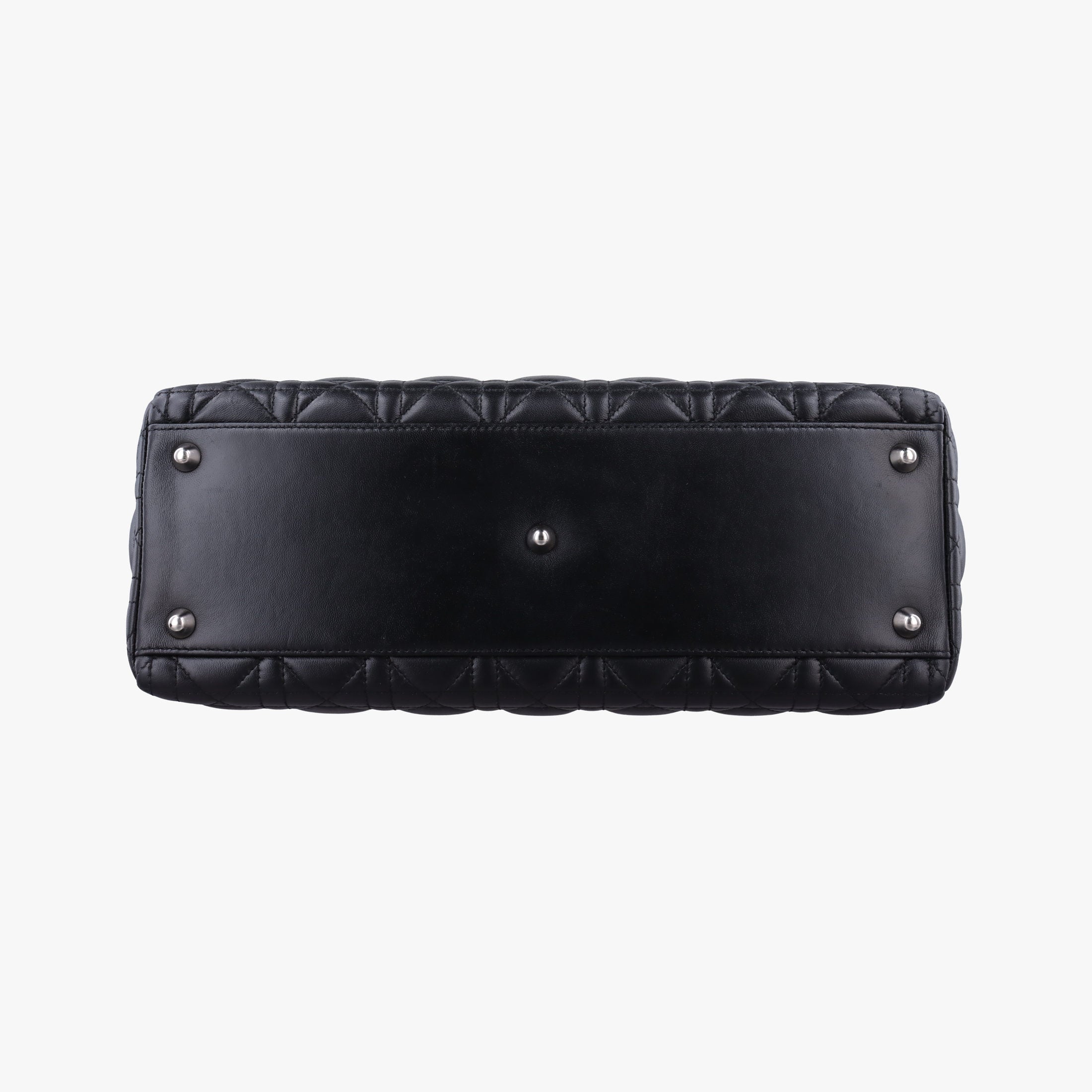 Lady Dior Black lambskin 08-MA-0110レディディオール ブラック ラムスキン 08-MA-0110