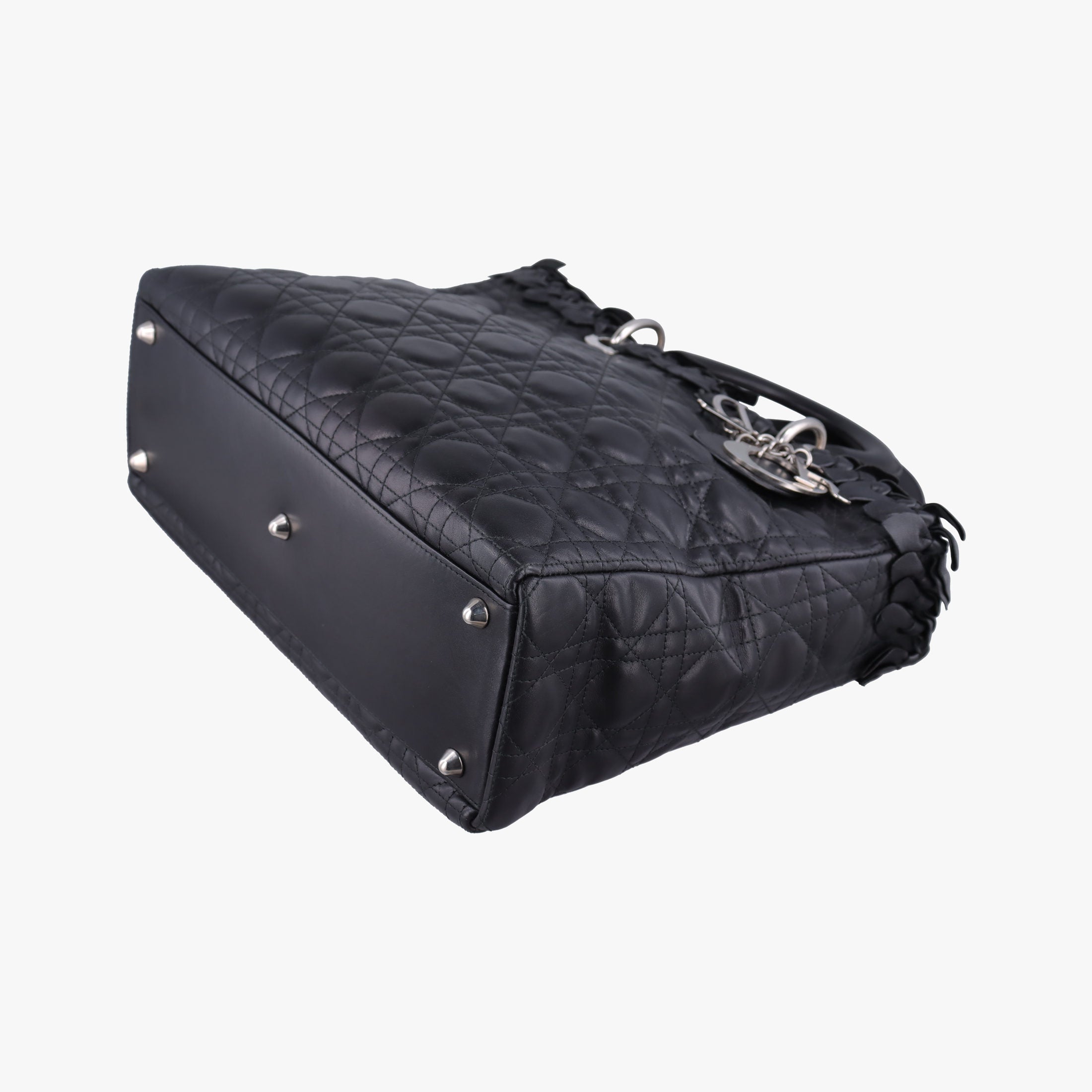 Lady Dior Black lambskin 08-MA-0171レディディオール ブラック ラムスキン 08-MA-0171