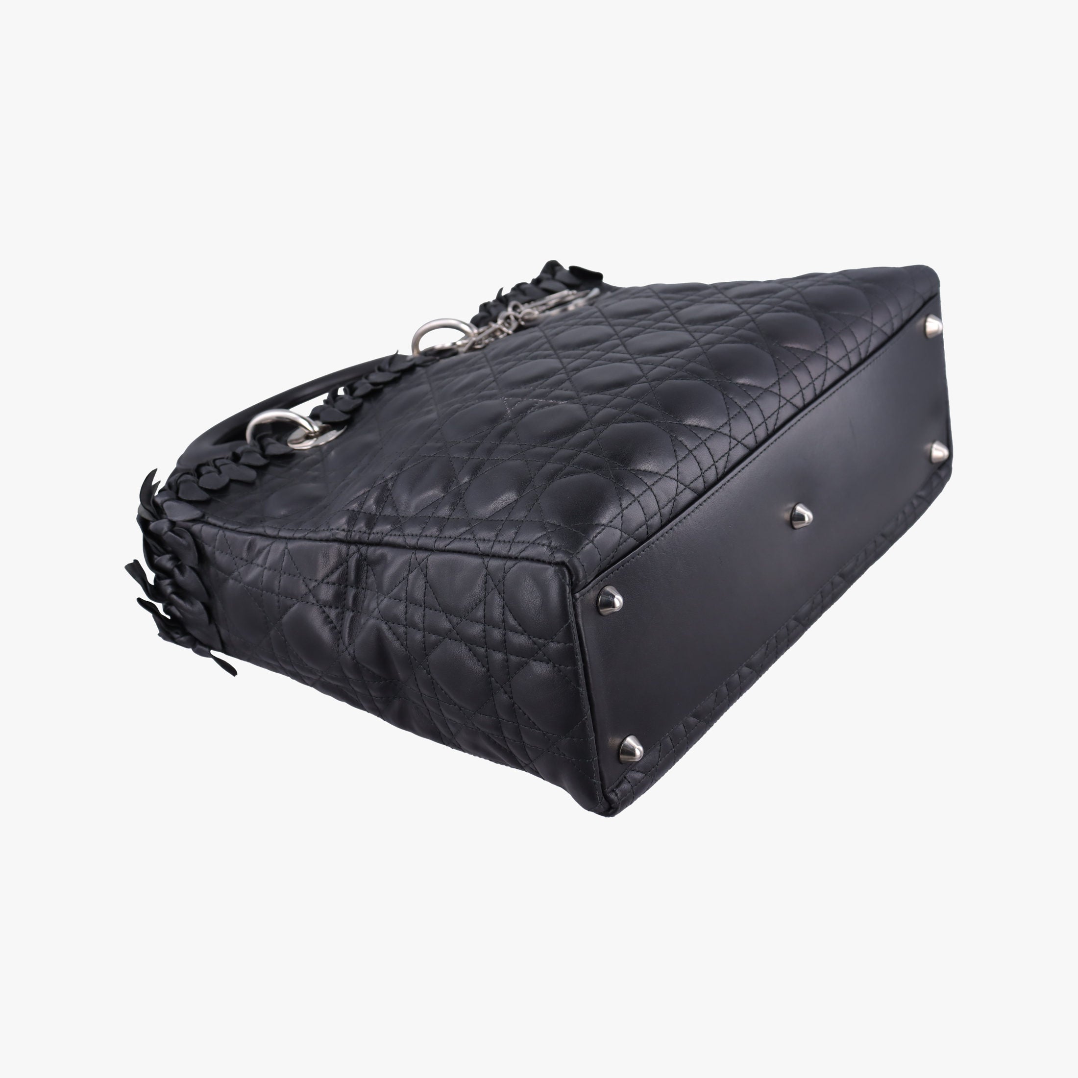 Lady Dior Black lambskin 08-MA-0171レディディオール ブラック ラムスキン 08-MA-0171