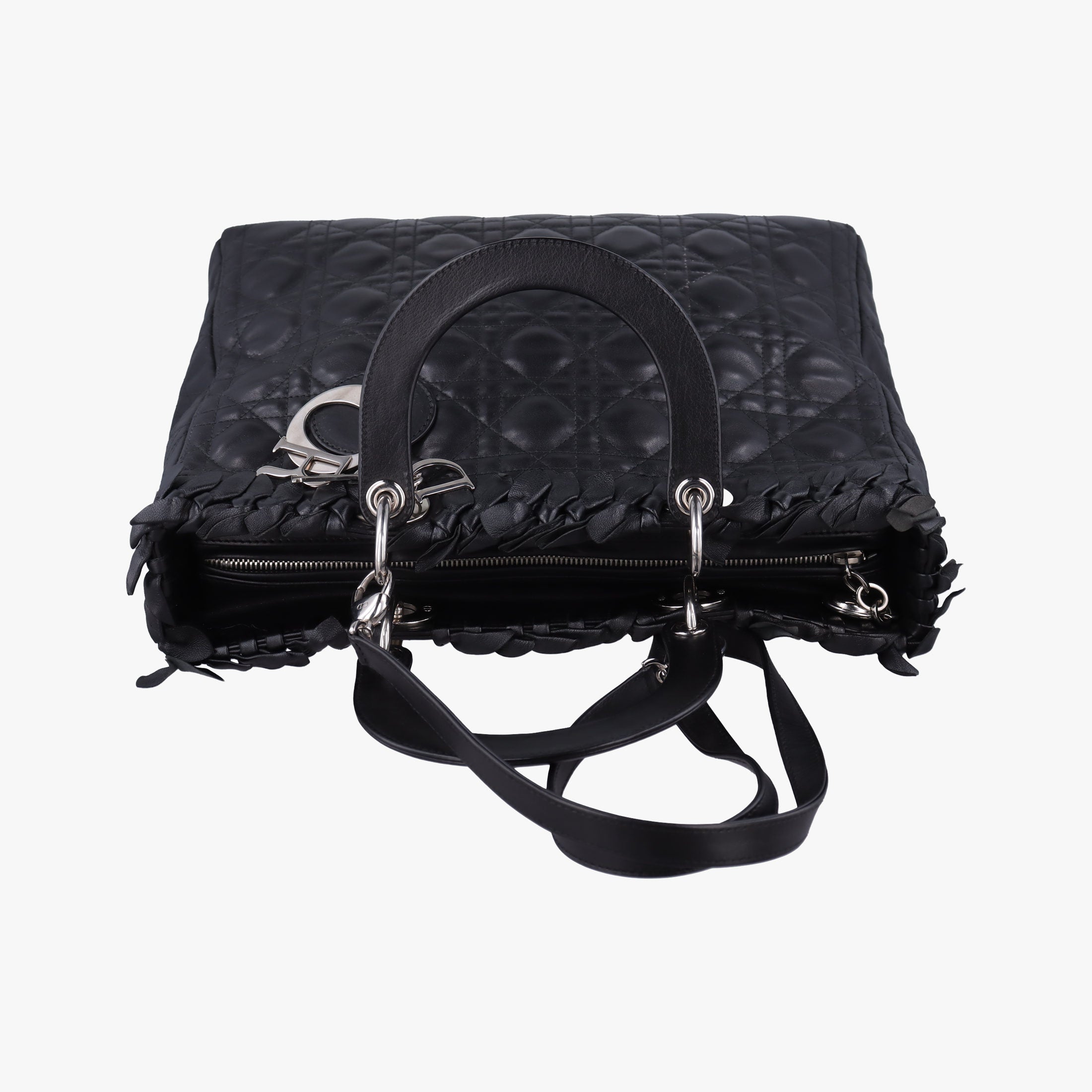Lady Dior Black lambskin 08-MA-0171レディディオール ブラック ラムスキン 08-MA-0171