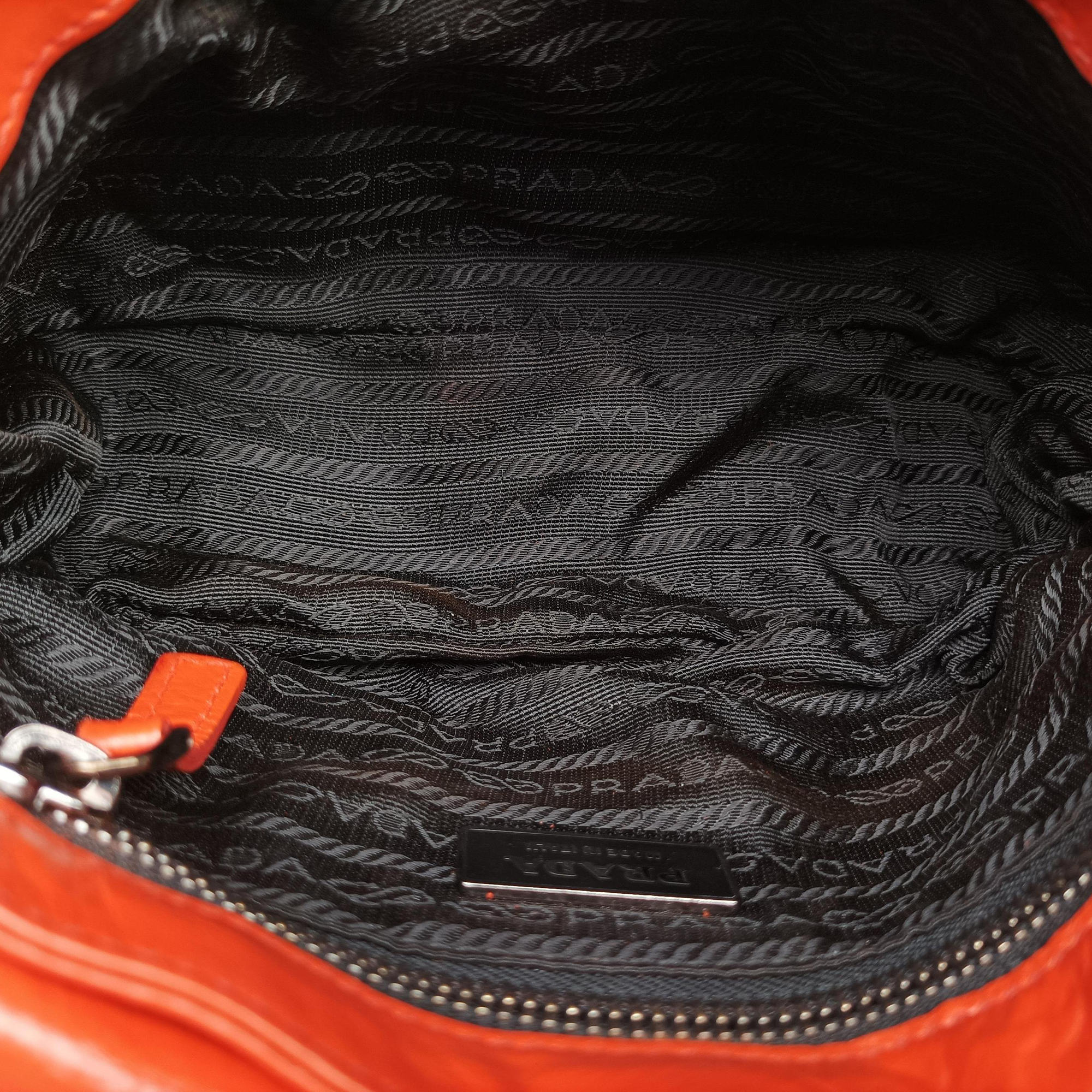 Studded Orange Leather 34 4スタッデッド オレンジ レザー 34 4