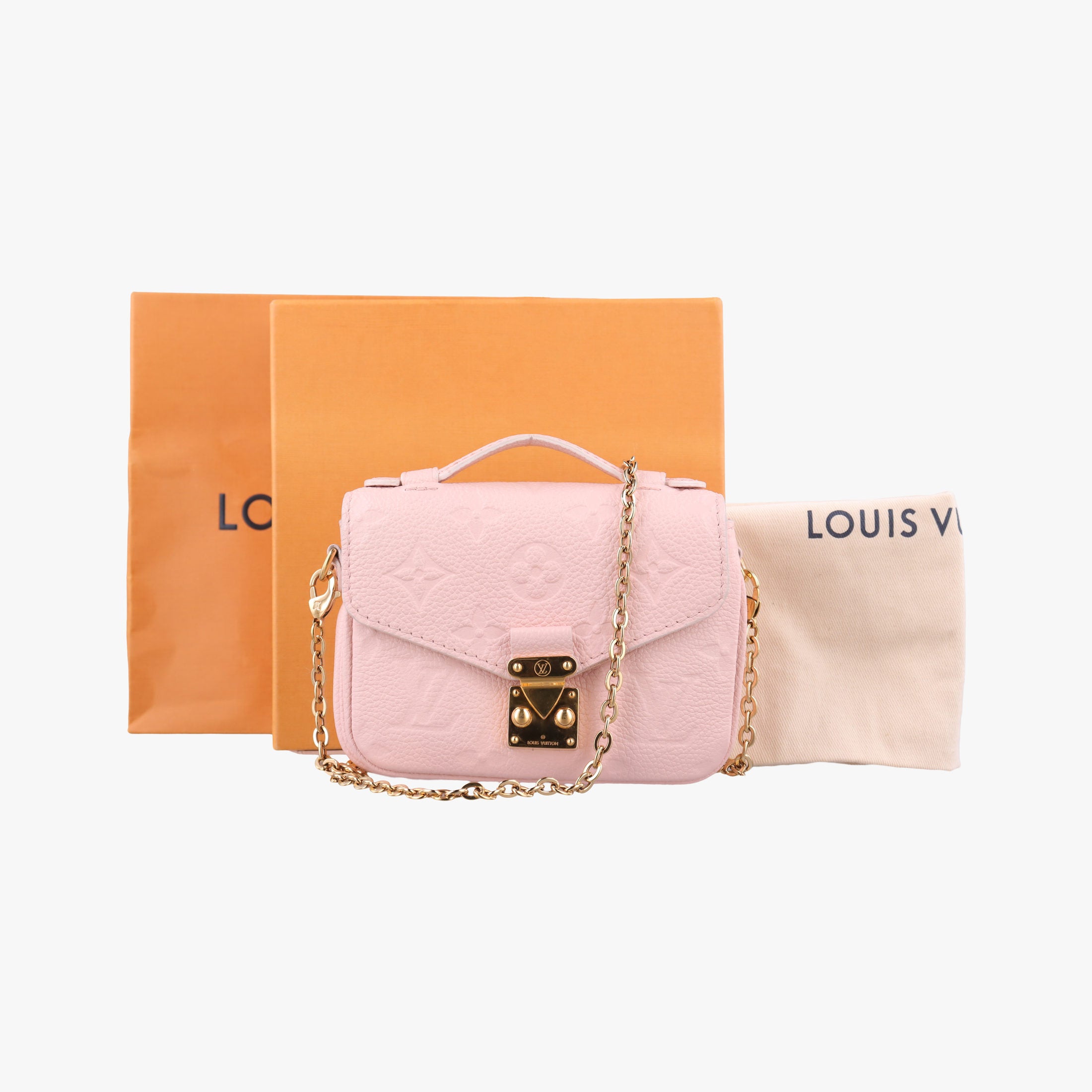 Micro Metis Pouch Chain Monogram Rose Pomelo Monogram Empreinte M81389 IC Chipマイクロメティスポーチチェーンモノグラム ローズポメロ モノグラム アンプラント M81389 ICチップ