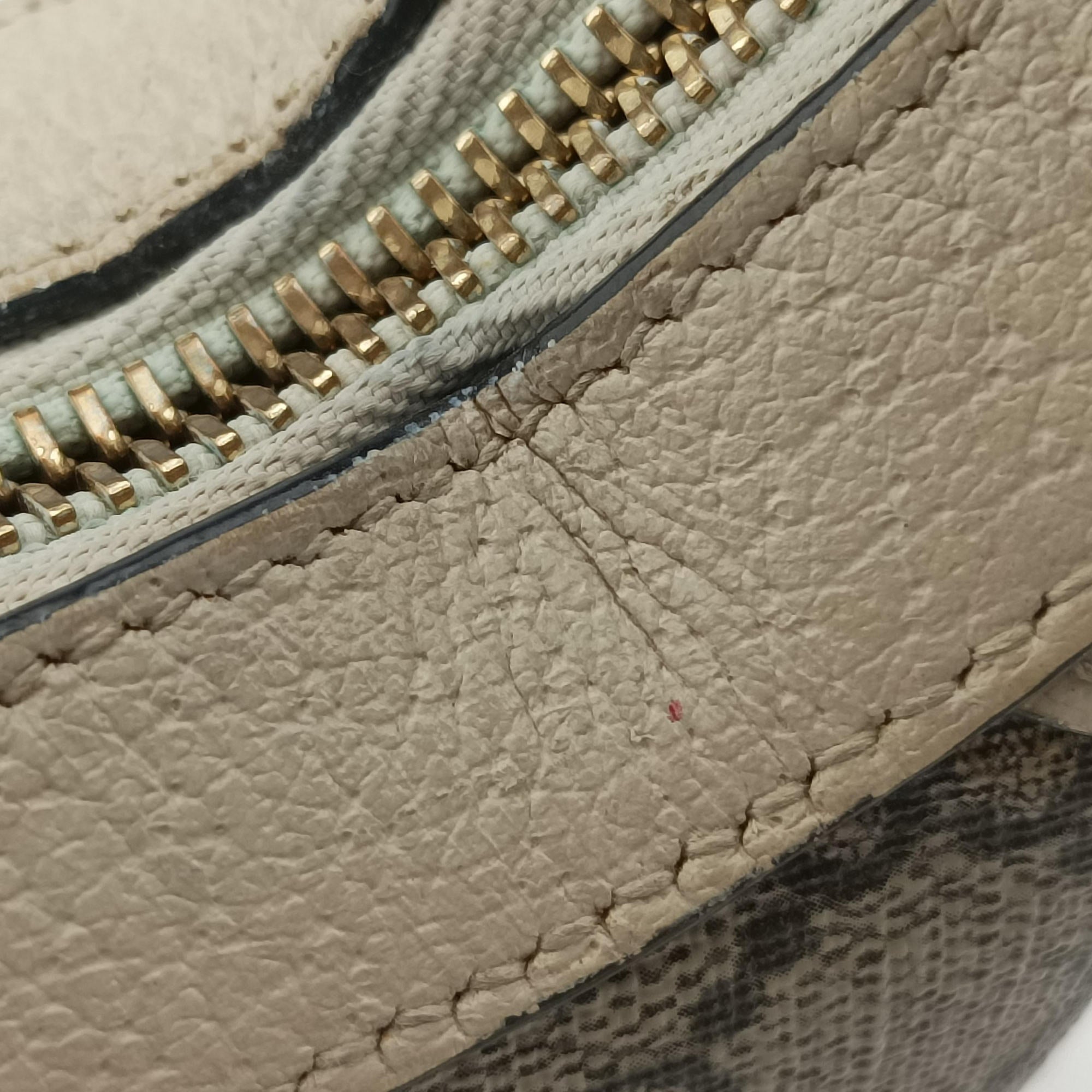 Ophidia Beige × White PVC coated canvas×Leather 658551 オフィディア ベージュ×ホワイト PVCコーティングキャンバス×レザー 658551