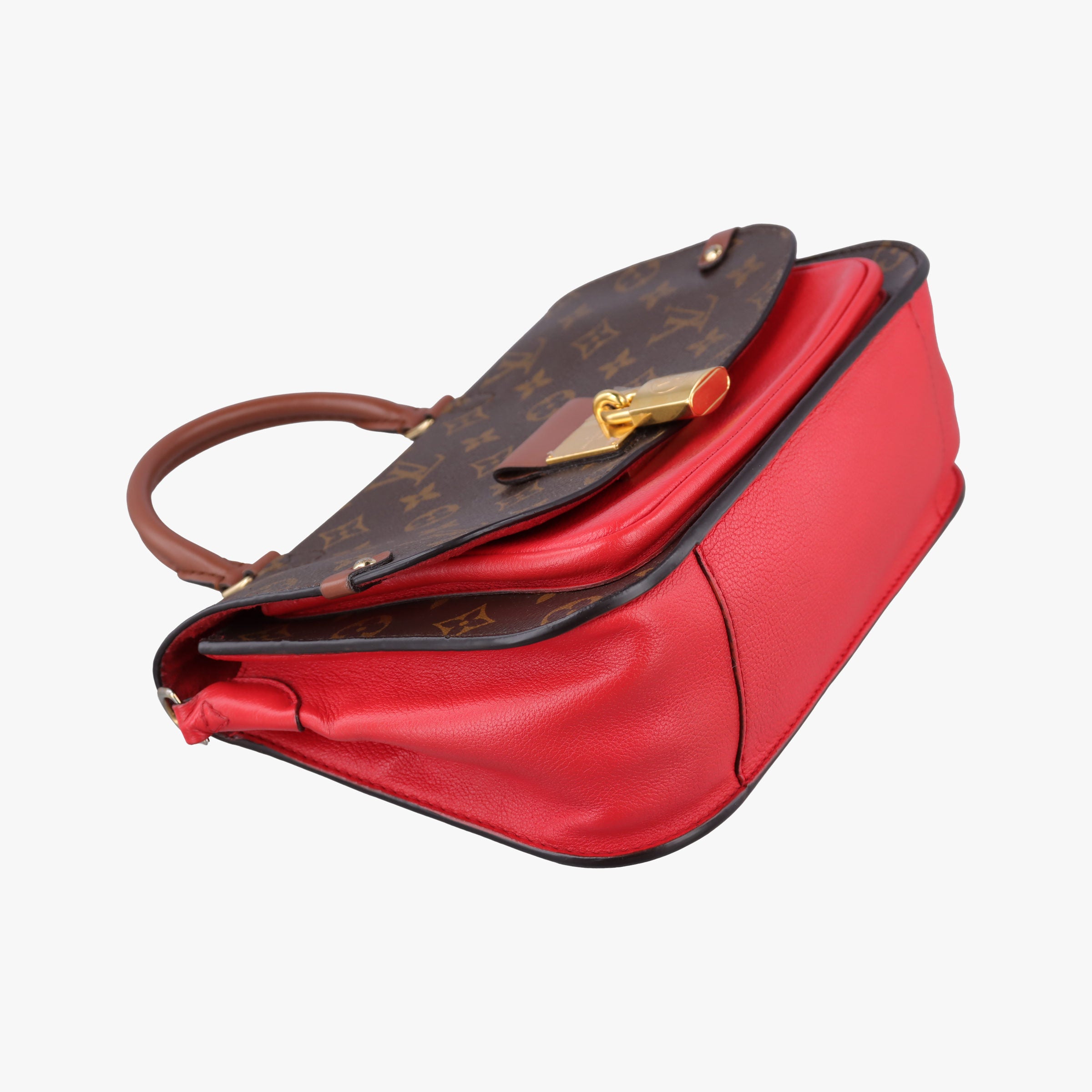 VaugirardPM Brown × Coquelicot Monogram Canvas×calf leather M44548 CA2109ヴォジラールPM モノグラム/ブラウン×コクリコ モノグラムキャンバス×カーフレザー M44548 CA2109