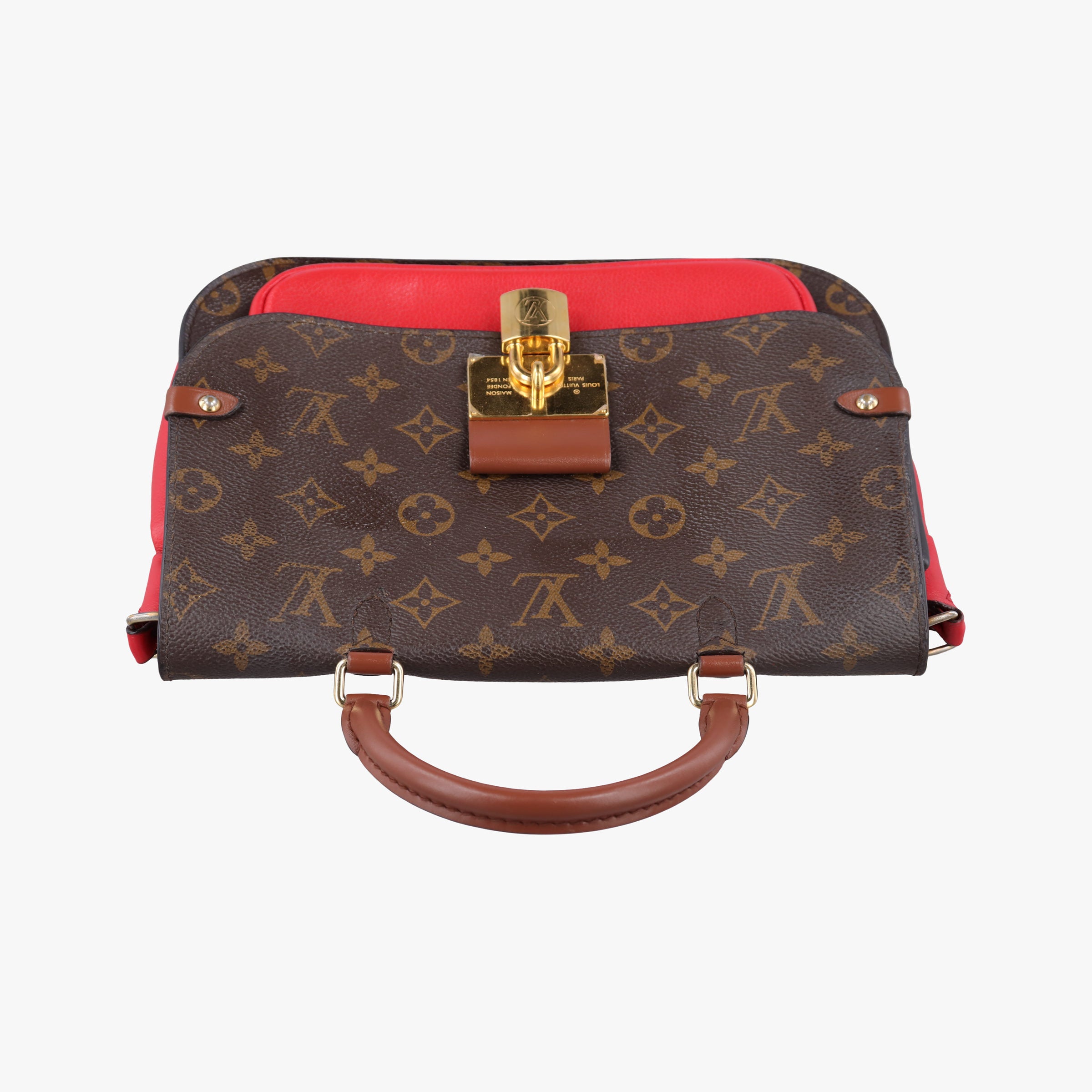 VaugirardPM Brown × Coquelicot Monogram Canvas×calf leather M44548 CA2109ヴォジラールPM モノグラム/ブラウン×コクリコ モノグラムキャンバス×カーフレザー M44548 CA2109