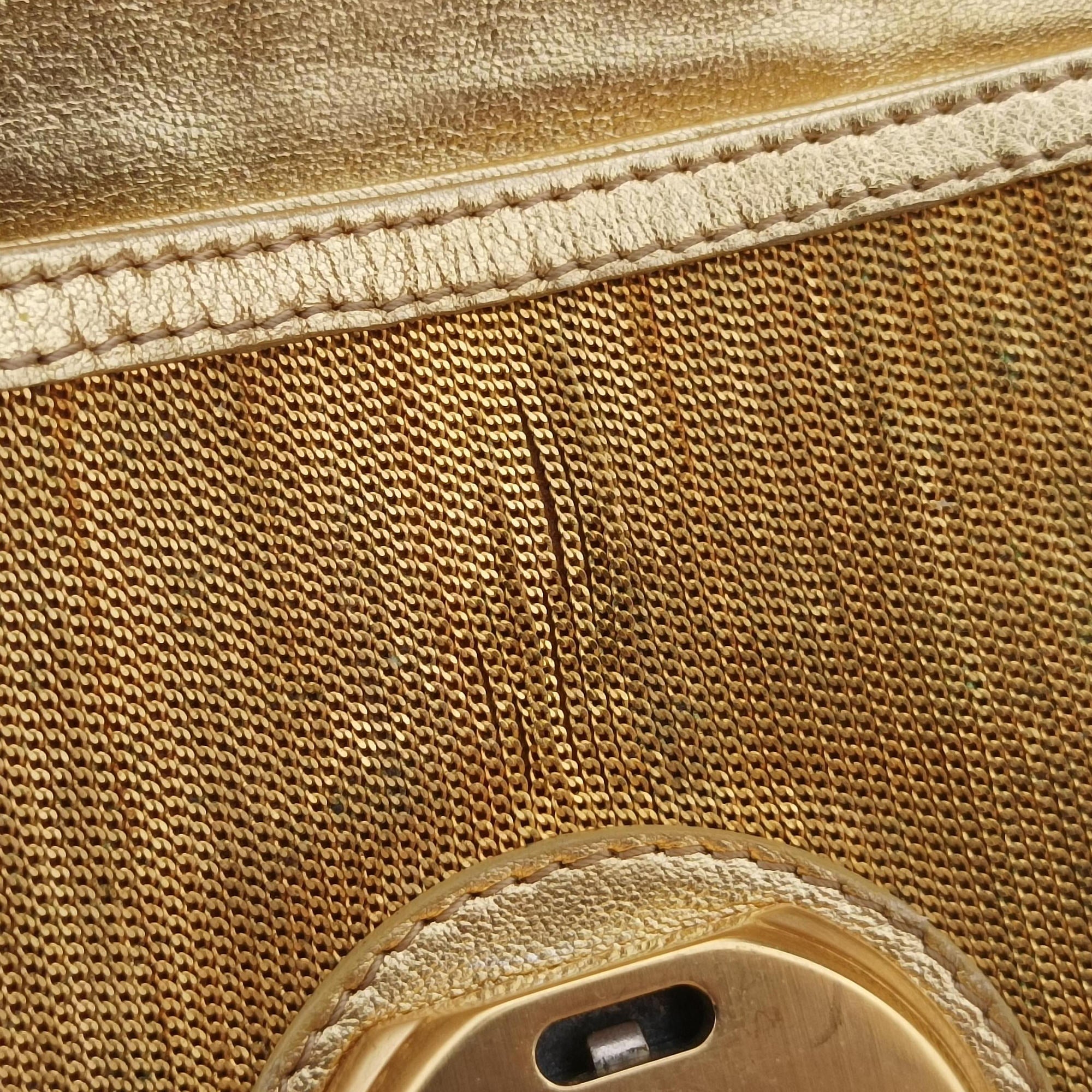 Zucchino turn lock Brown Metal Mesh × Leather 8BP010 001/8BP010/MGA/049ズッキーノ ターンロック ブラウン メタルメッシュ × レザー 8BP010 001/8BP010/MGA/049