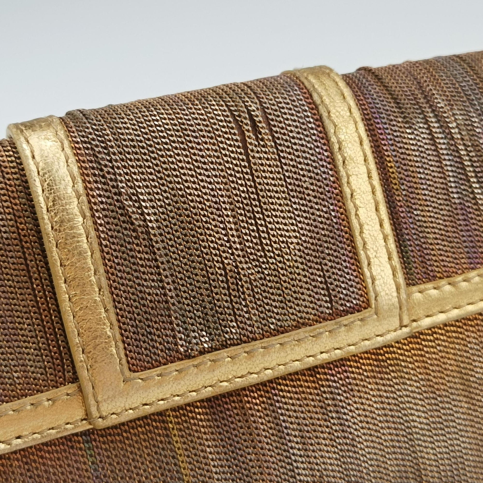 Zucchino turn lock Brown Metal Mesh × Leather 8BP010 001/8BP010/MGA/049ズッキーノ ターンロック ブラウン メタルメッシュ × レザー 8BP010 001/8BP010/MGA/049