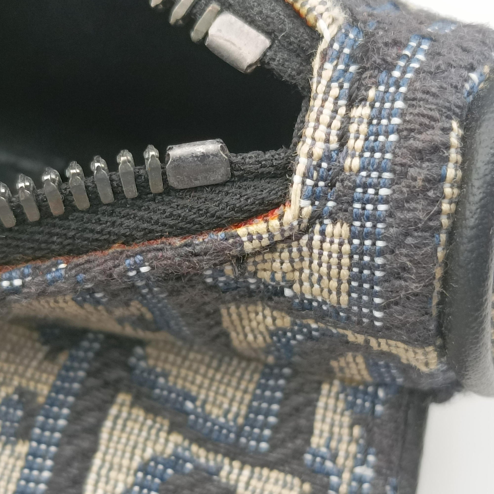 saddle Gray×Navy×Black Jacquard×Leather 29-BO-1222サドル グレー×ネイビー×ブラック ジャガード×レザー 29-BO-1222