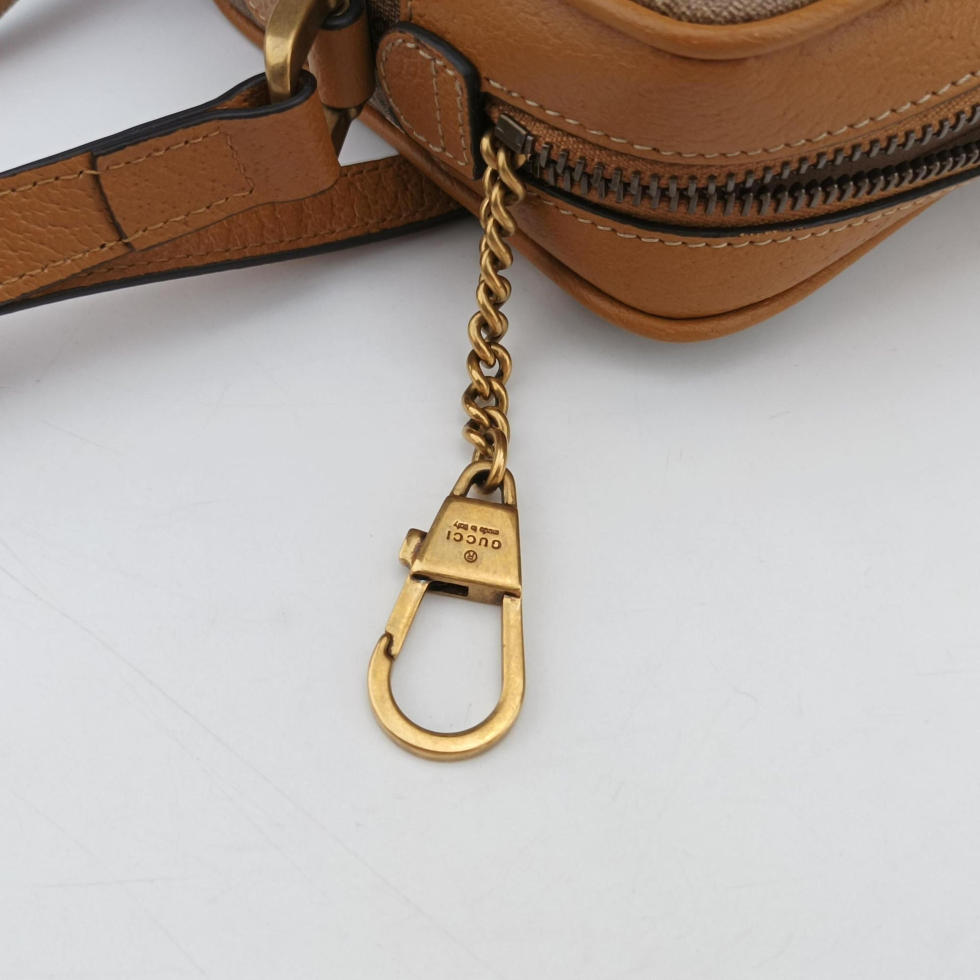 Mickey Mouse Disney collaboration Brown PVC coated canvas×Leather 602536 ミッキーマウス ディズニーコラボ ブラウン PVCコーティングキャンバス×レザー 602536