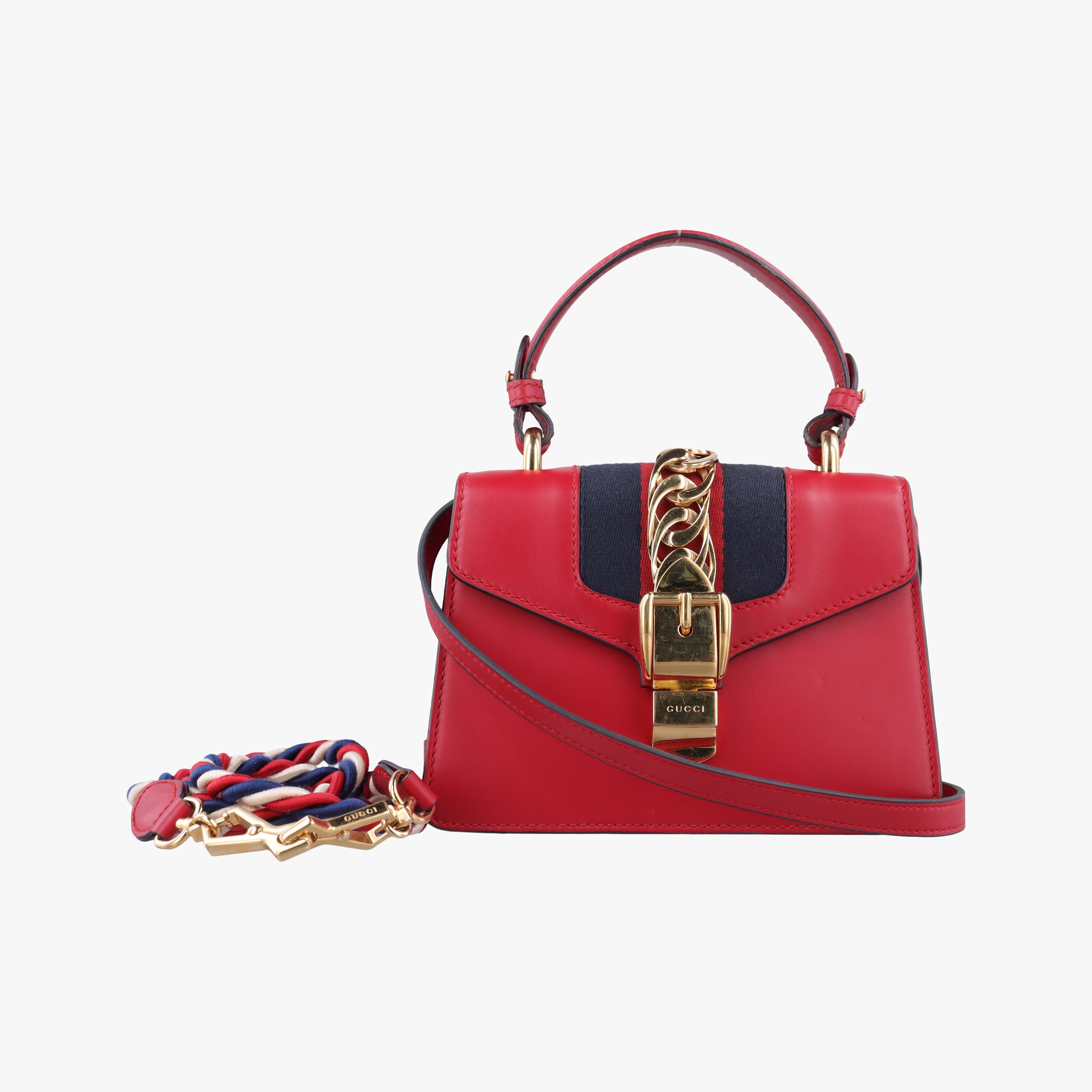 Sylvie Red Leather 470270 F023494471シルヴィ レッド レザー 470270 F023494471