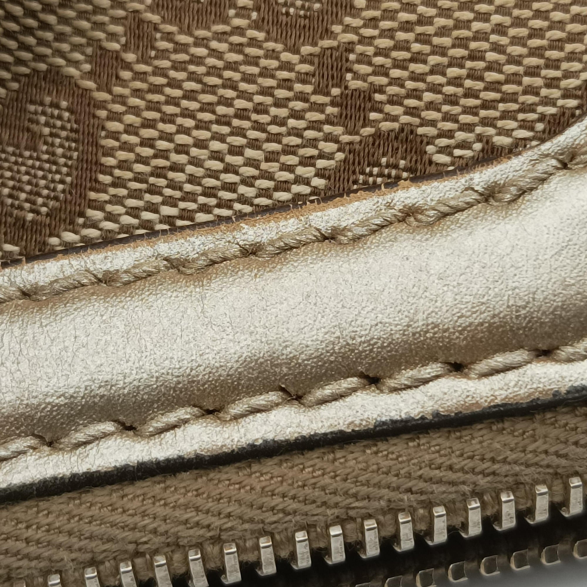 Sukey White×Brown Leather×canvas 247902 C010717737スーキー ホワイト×ブラウン レザー×キャンバス 247902 C010717737