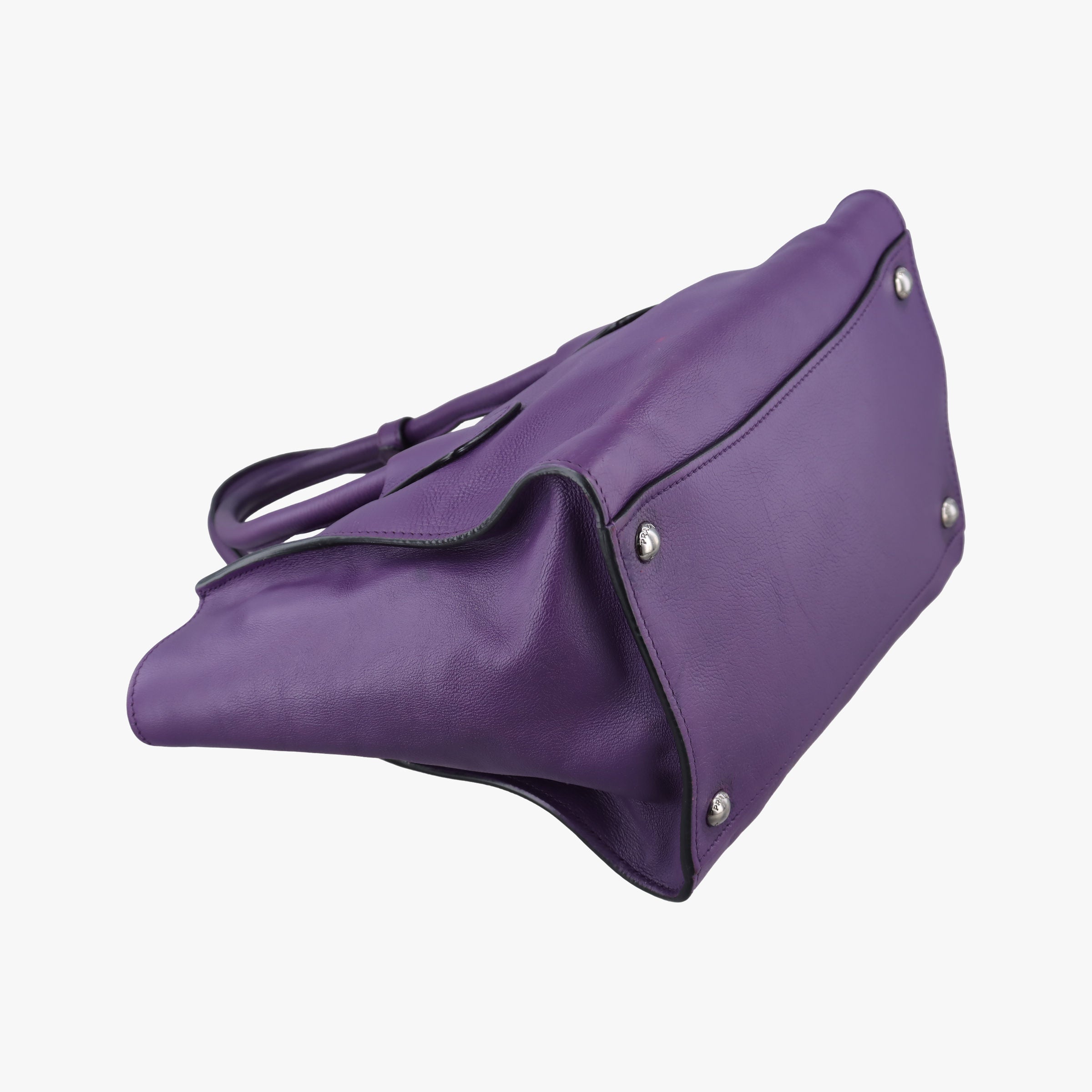 Twin Pocket Winged Tote Purple Leather BN2619 103ツイン ポケット ウィング トート パープル レザー BN2619 103