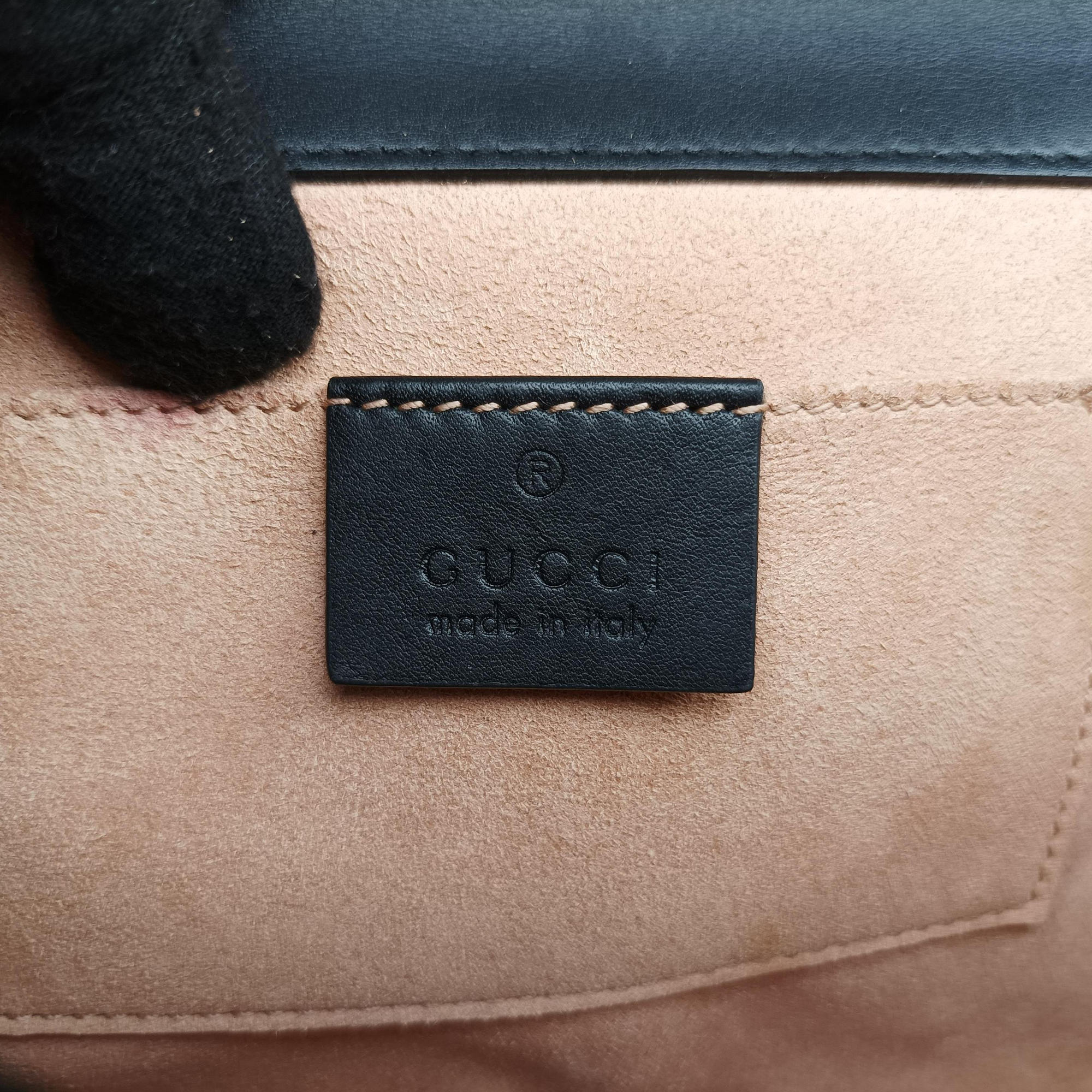 Padlock beige×black PVC coated canvas×Leather 409487 H031554642パドロック ベージュ×ブラック PVCコーティングキャンバス×レザー 409487 H031554642