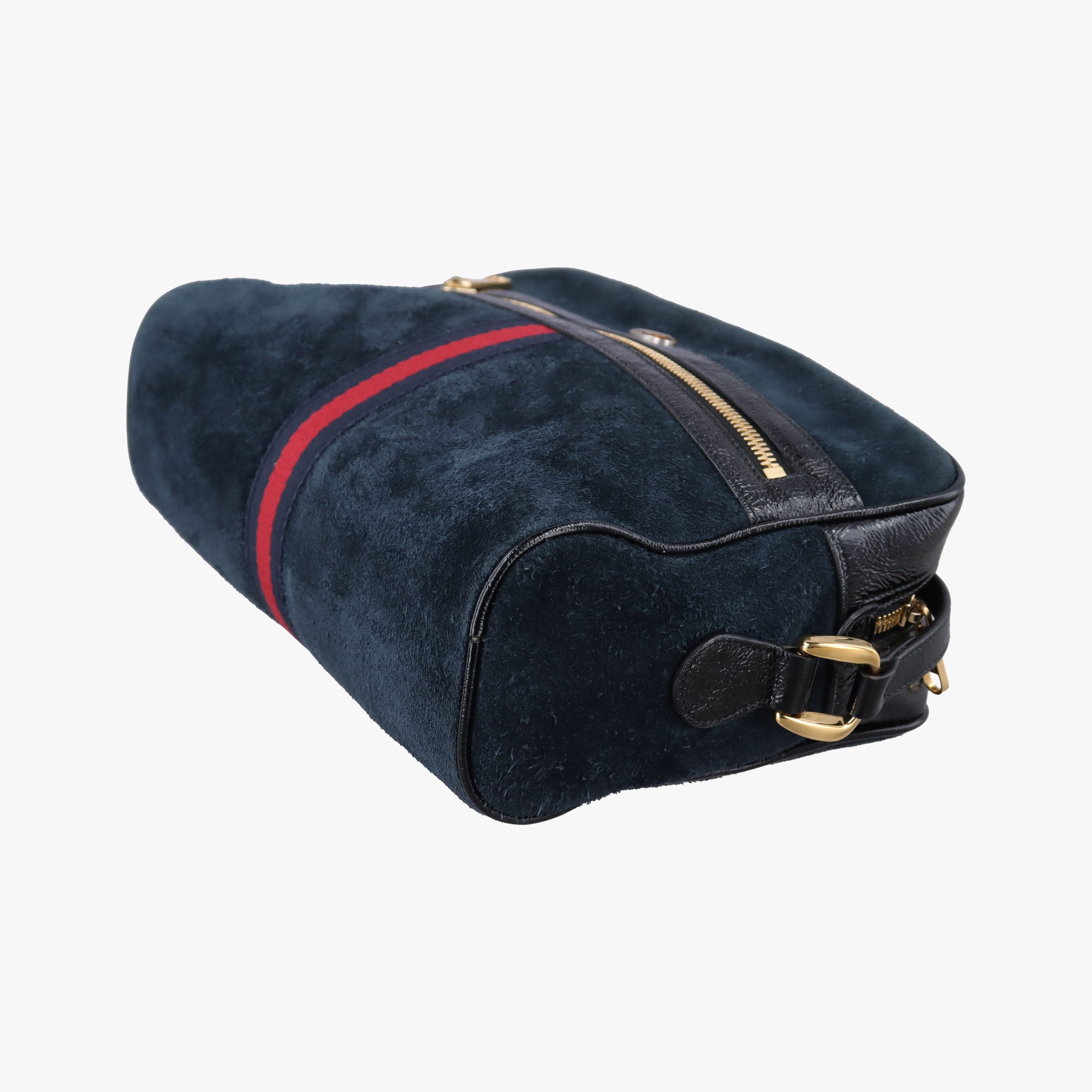 Ophidia Navy×black Suede×leather 517080 C024447651オフィディア ネイビー×ブラック スエード×レザー 517080 C024447651