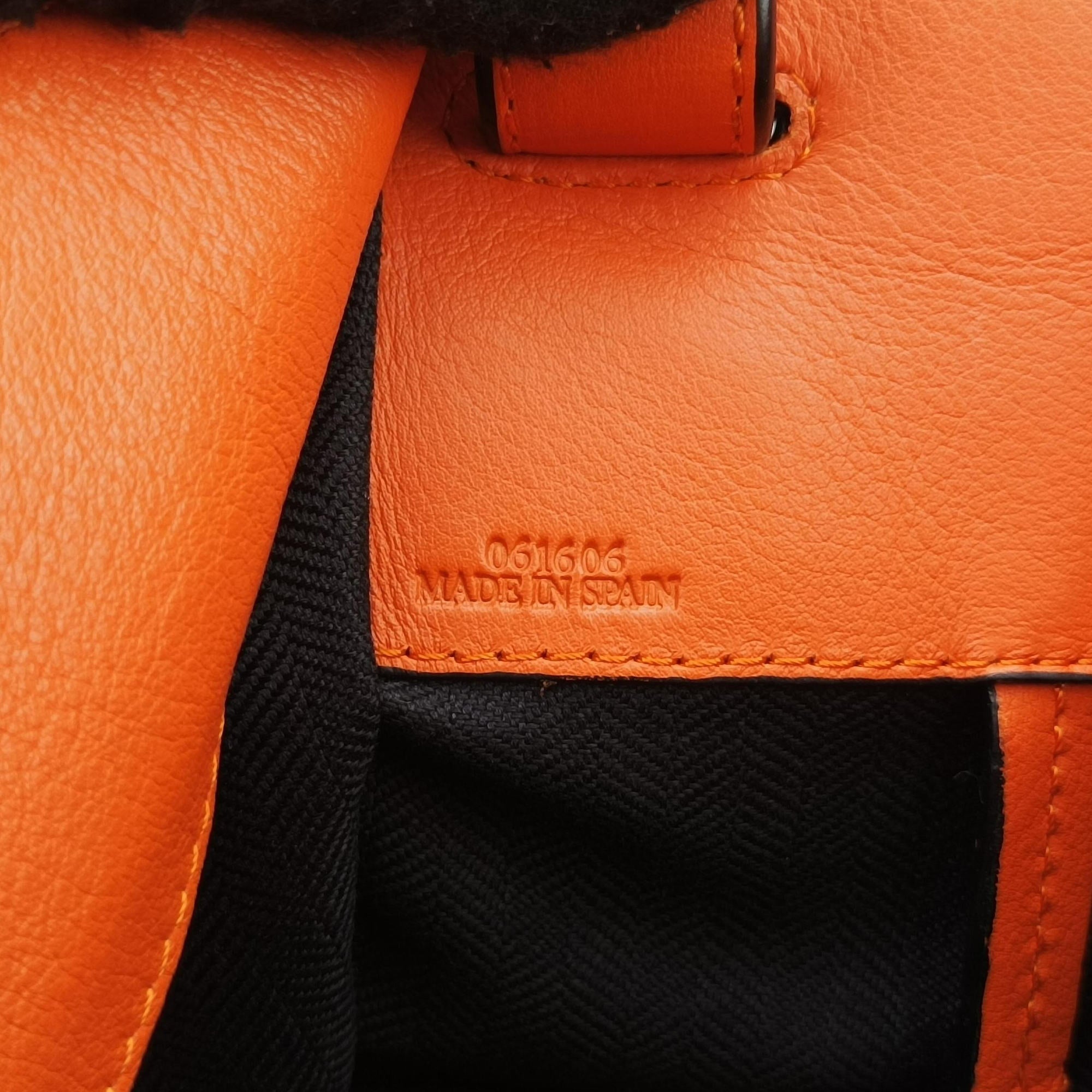 hammock Orange leather 061606ハンモック オレンジ レザー 061606