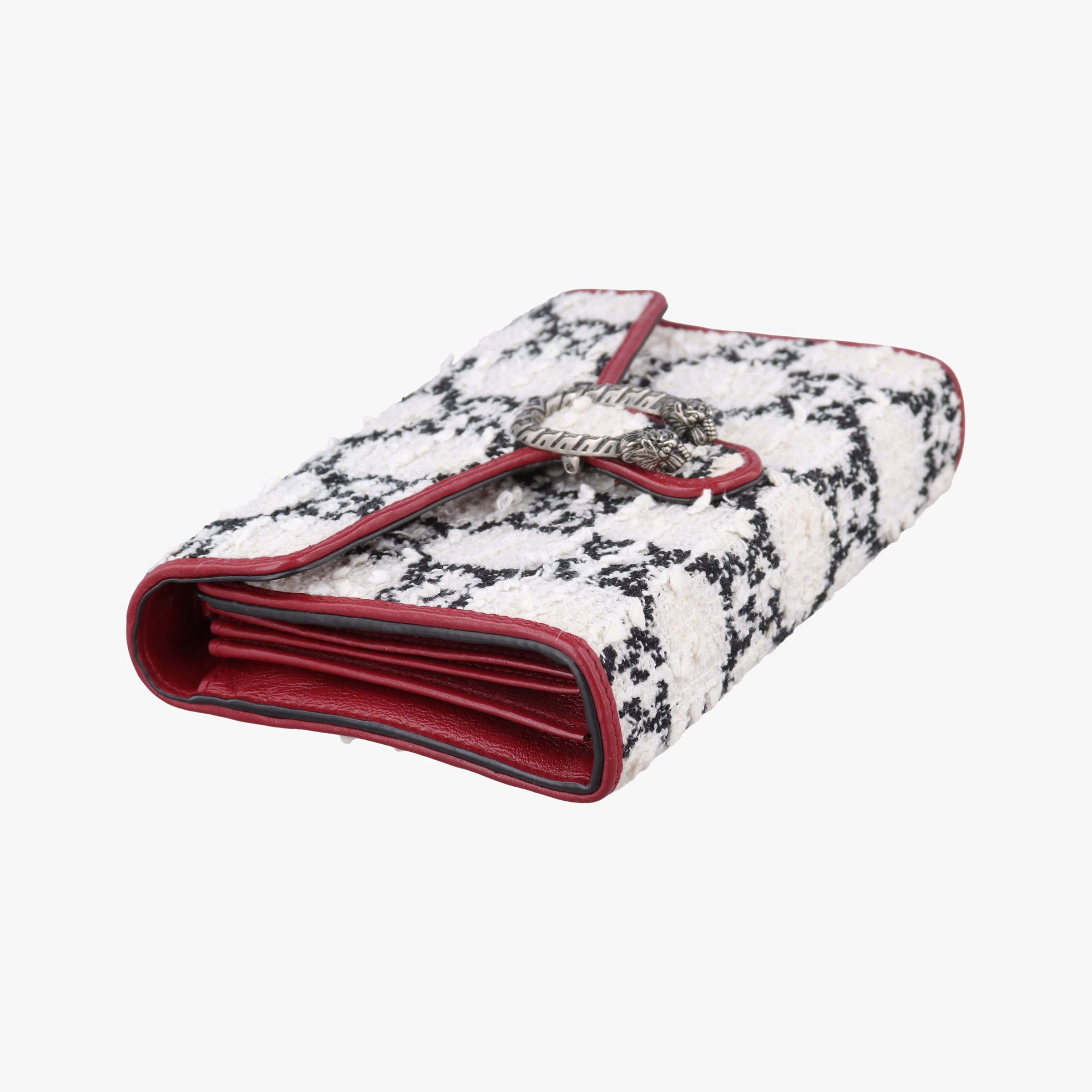 Dionysus Ivory × Red × Black Tweed×Leather 401231 ディオニュソス アイボリー × レッド × ブラック ツイード×レザー 401231