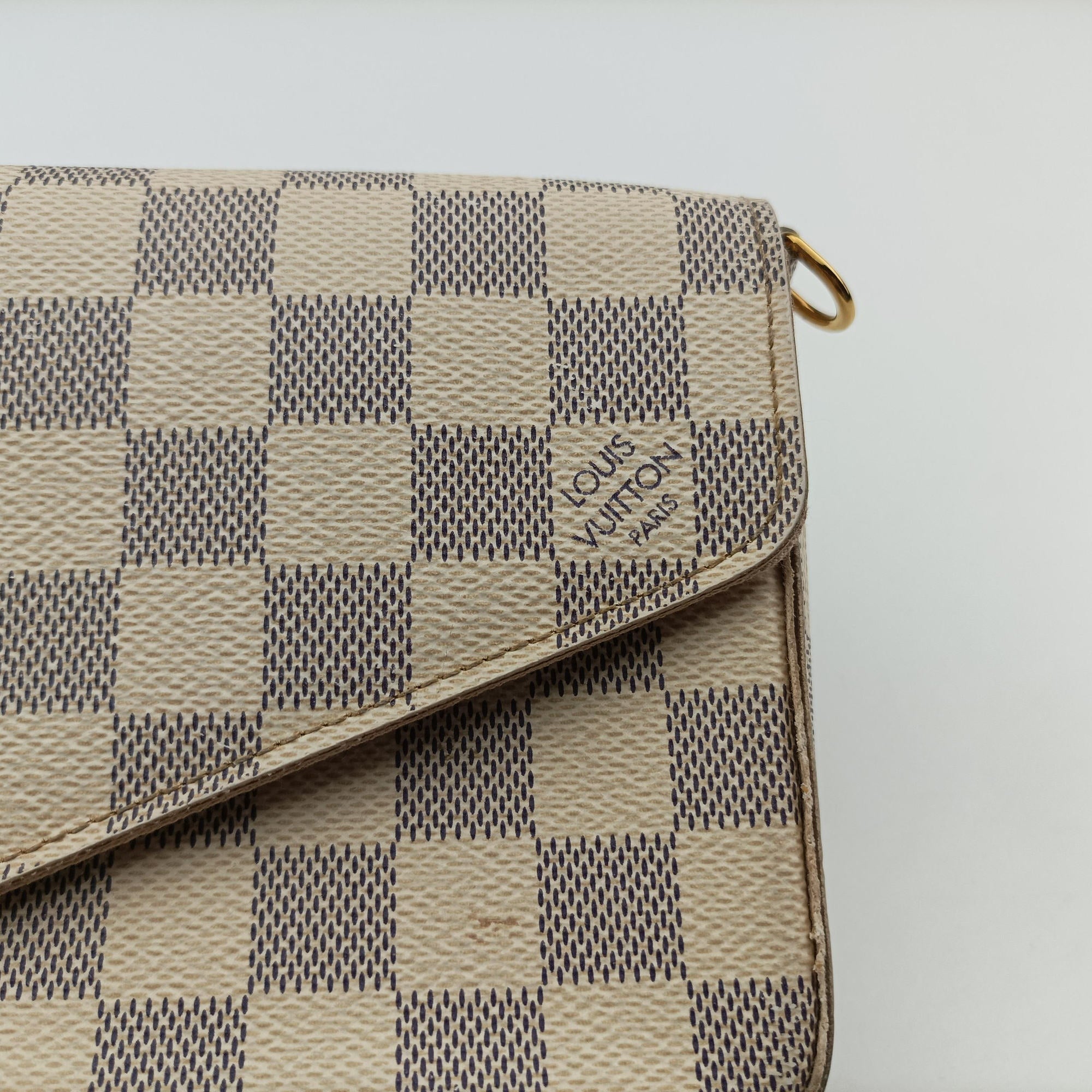 Pochette Felicie Azur Damier Canvas N63106 MI1156ポシェットフェリシー アズール ダミエキャンバス N63106 MI1156