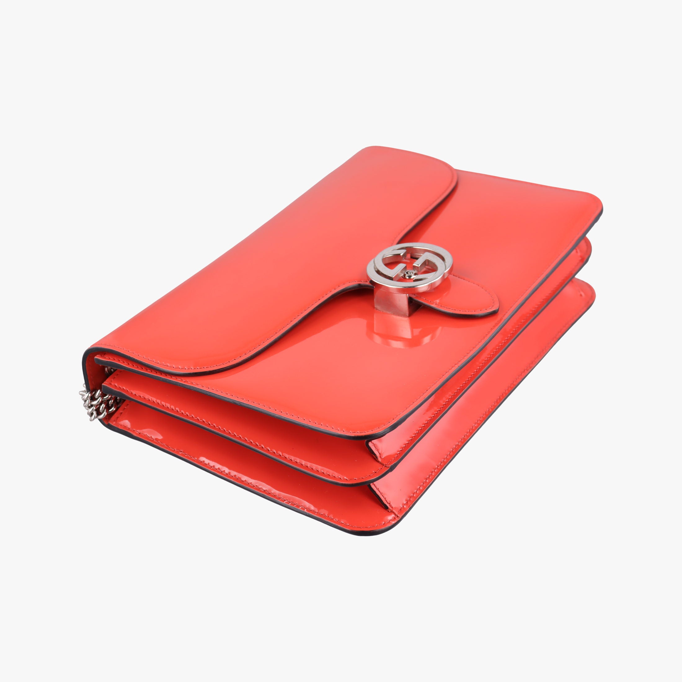 Interlocking G Orange Patent 387606 C018788259インターロッキングG オレンジ パテント 387606 C018788259
