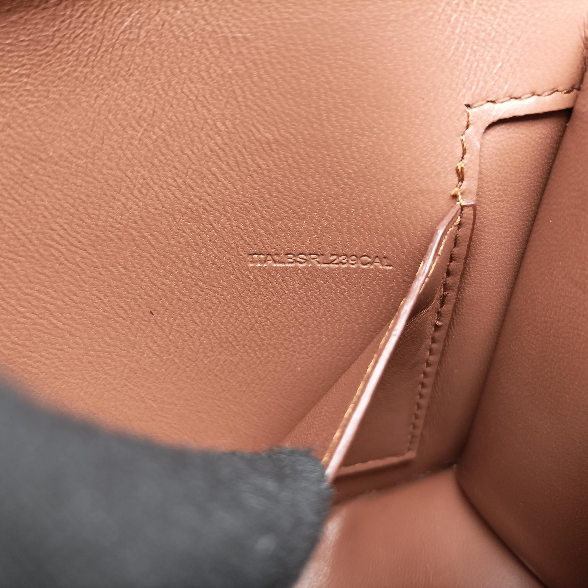 TB structured Brown Leather ITALBSRL239CALTBロゴ ブラウン レザー ITALBSRL239CAL
