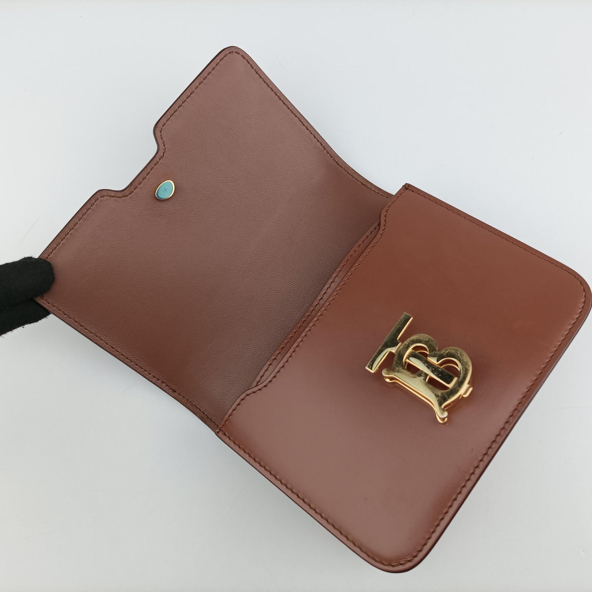 TB structured Brown Leather ITALBSRL239CALTBロゴ ブラウン レザー ITALBSRL239CAL