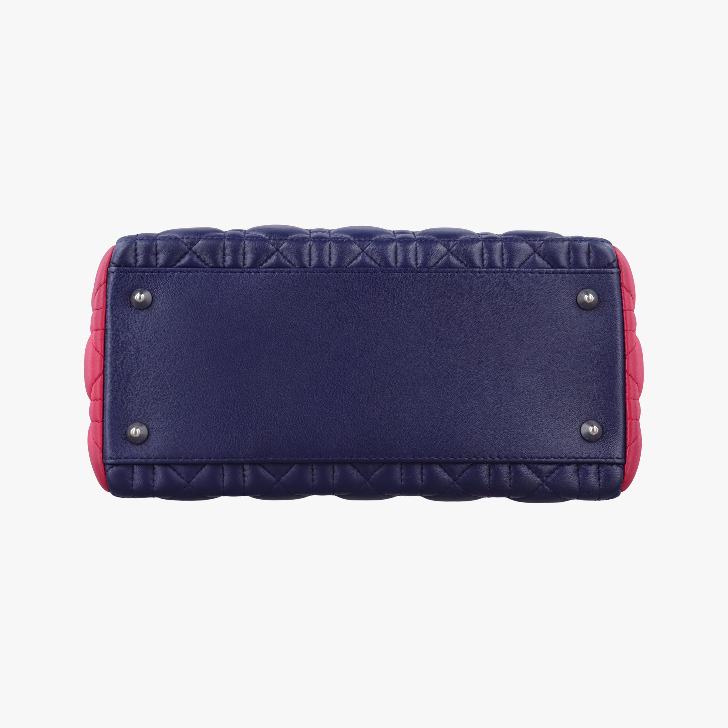 Lady Dior Navy×Pink×Light Blue lambskin 11-MA-1101レディディオール ネイビー×ピンク×ライトブルー ラムスキン 11-MA-1101