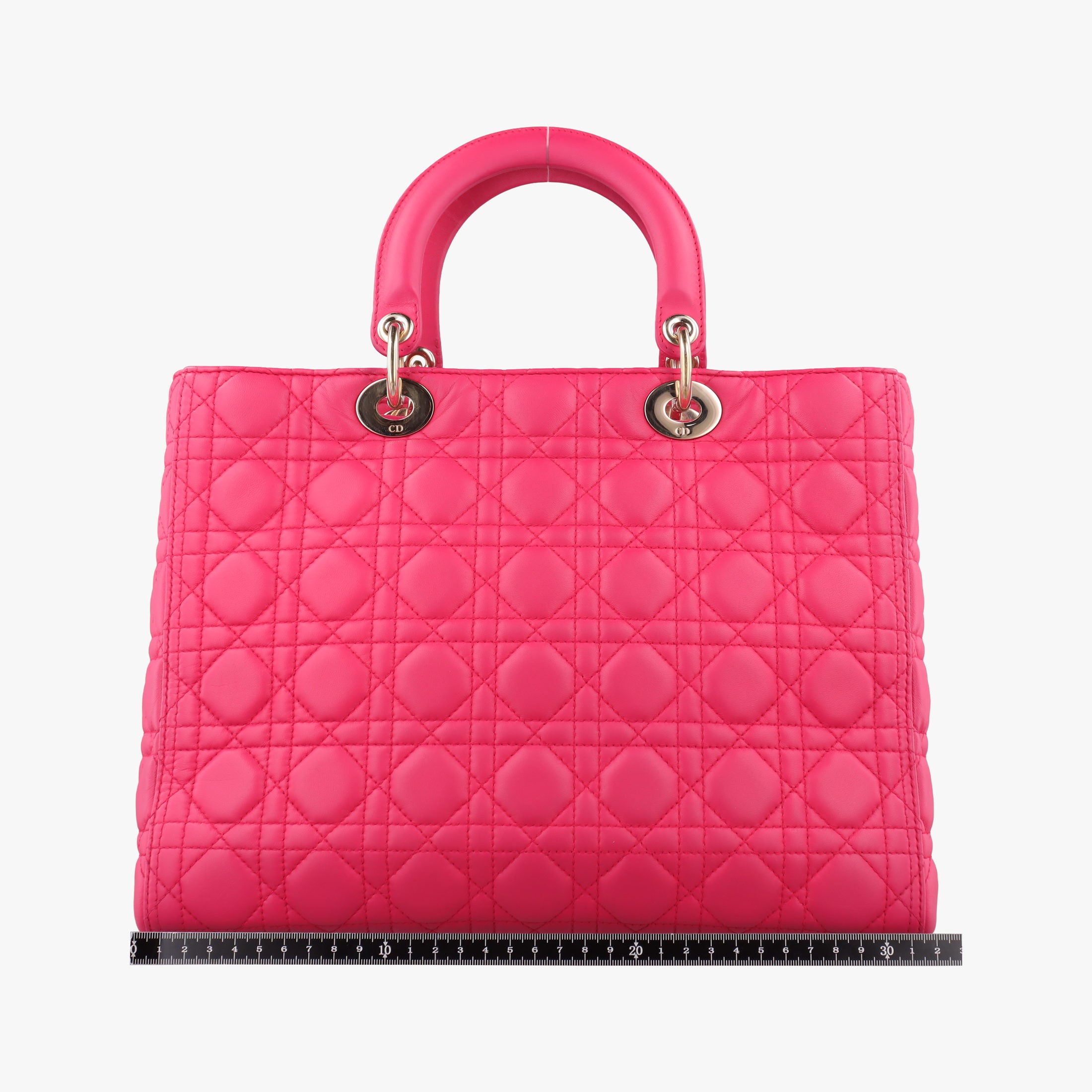 Lady Dior Rose lambskin 16-BO-0123レディディオール ローズ レッド ラムスキン 16-BO-0123