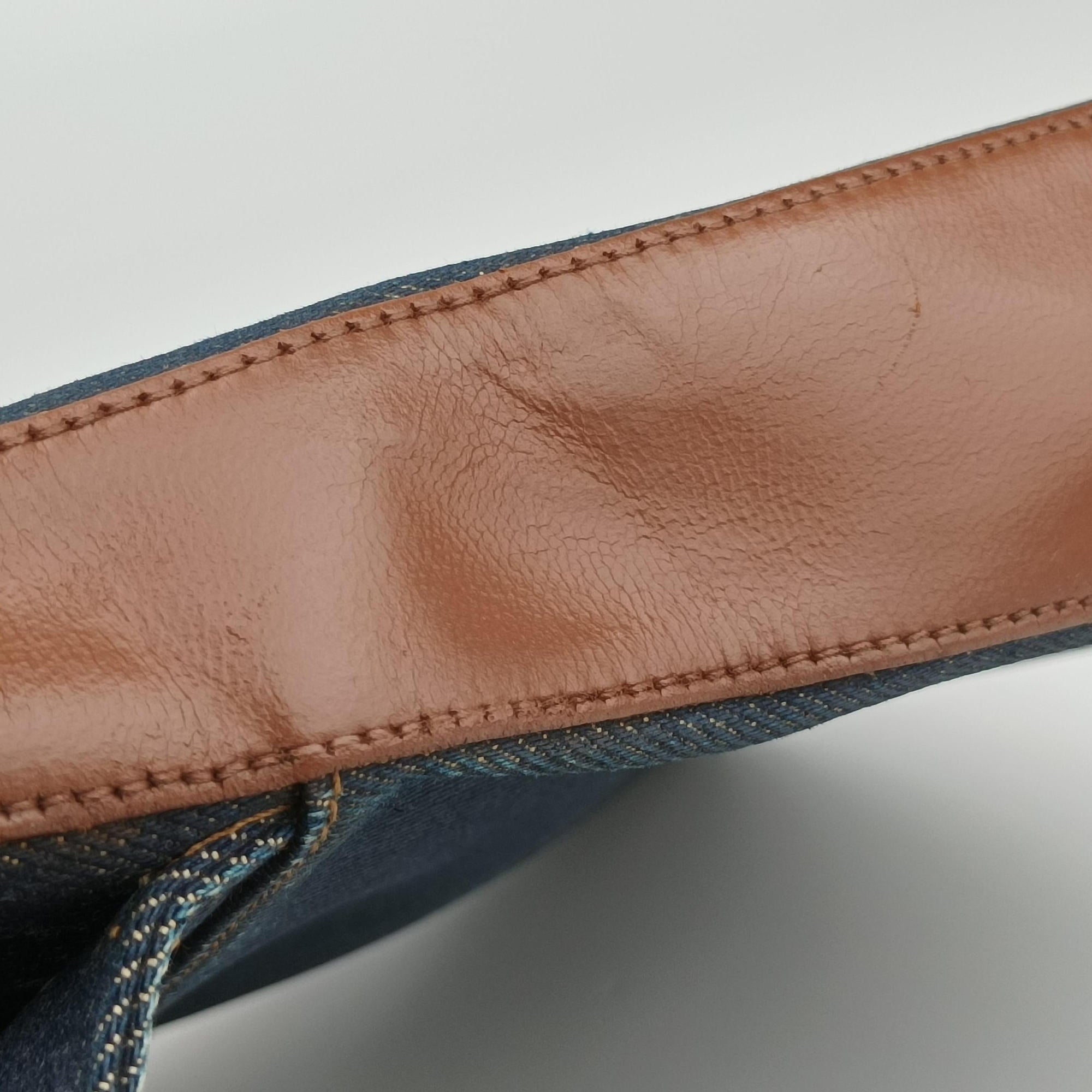 Street Chic Brown×blue canvasxleather BM-0072ストリートシック ブラウン×ブルー キャンバスxレザー BM-0072