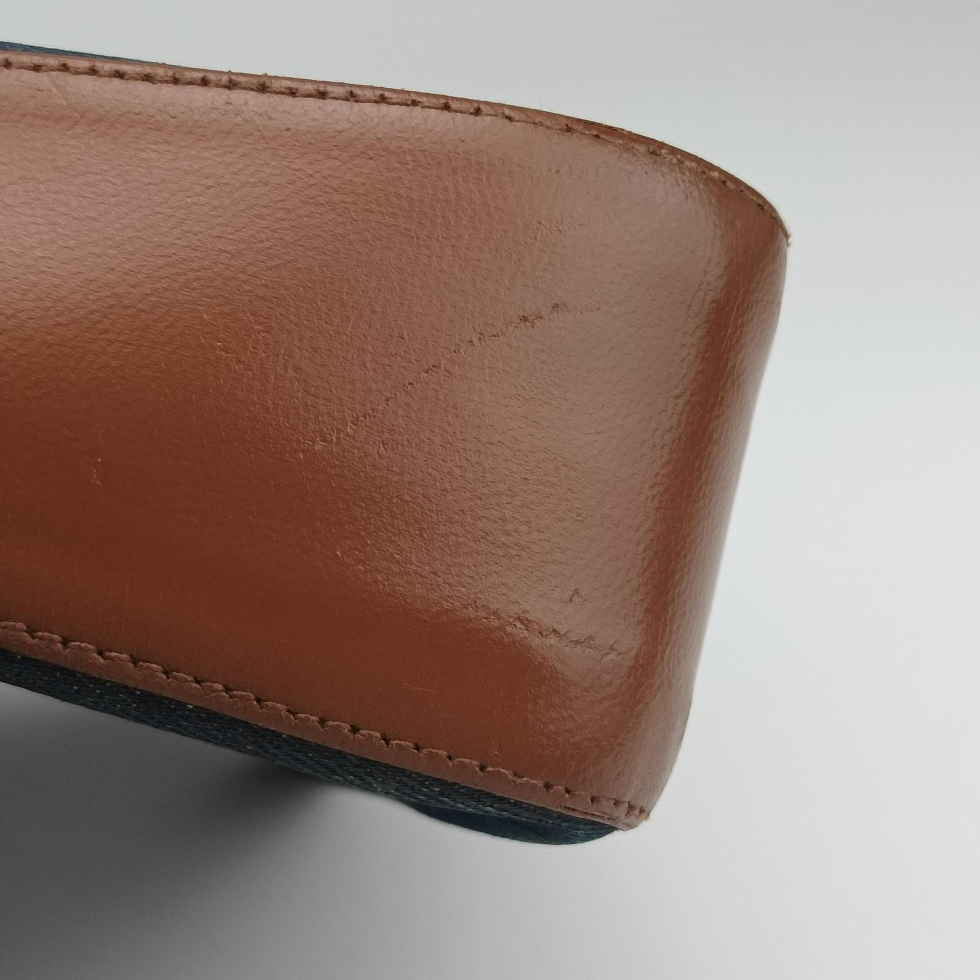 Street Chic Brown×blue canvasxleather BM-0072ストリートシック ブラウン×ブルー キャンバスxレザー BM-0072