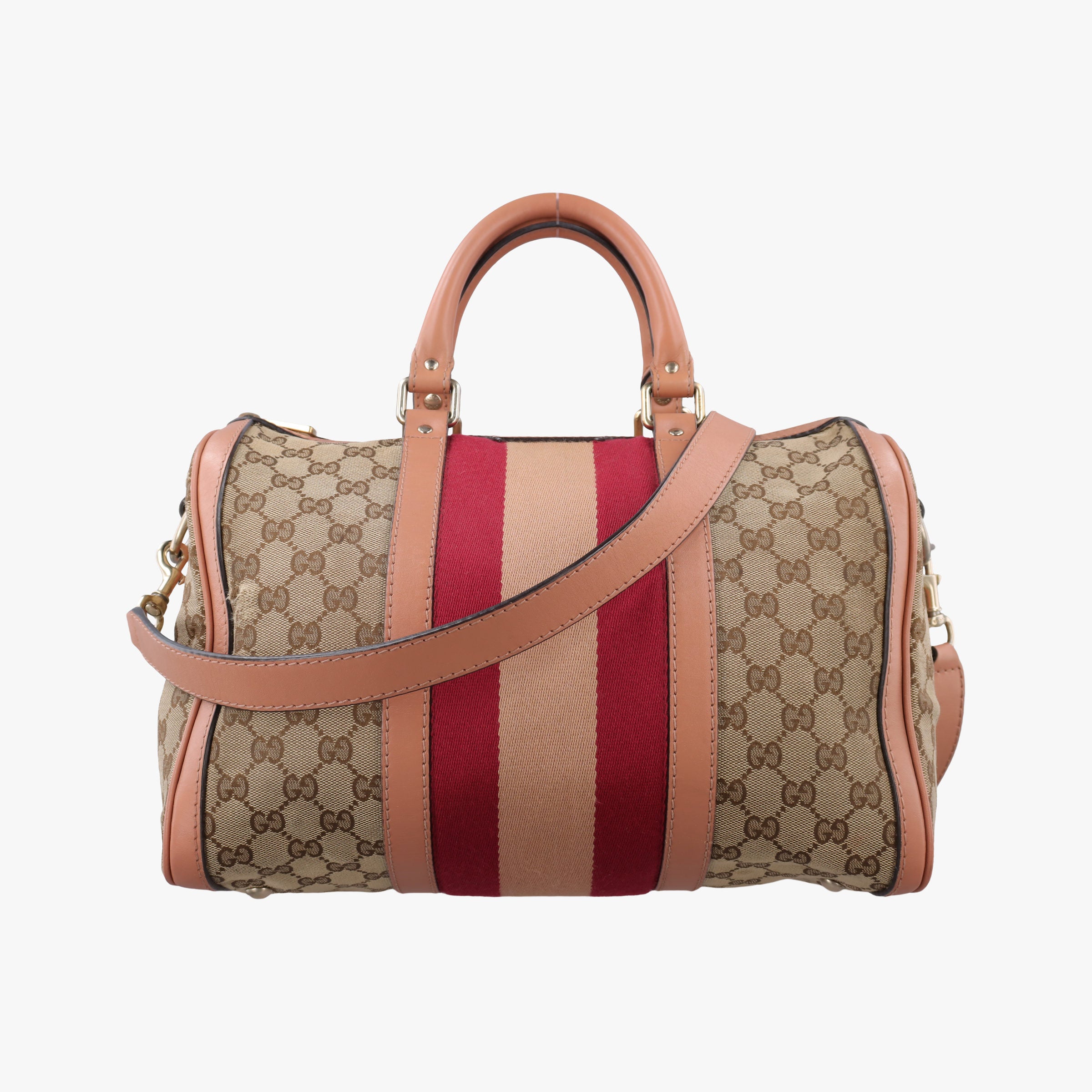 Sherry Line Beige×red×orange Canvas×Leather 247205 B012290916シェリーライン ベージュ×レッド×オレンジ キャンバス×レザー 247205 B012290916