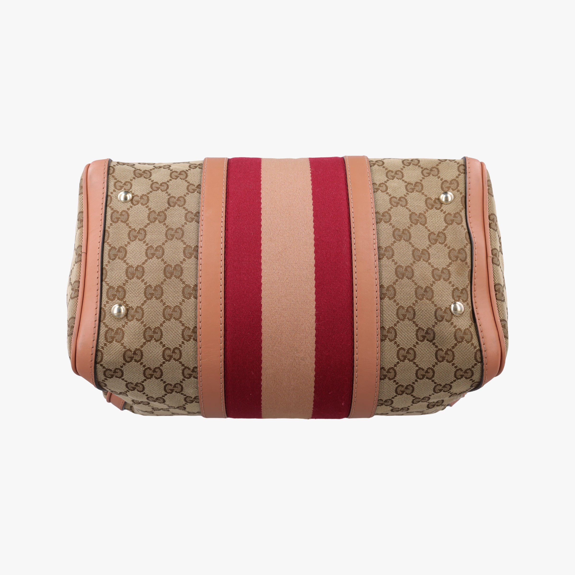 Sherry Line Beige×red×orange Canvas×Leather 247205 B012290916シェリーライン ベージュ×レッド×オレンジ キャンバス×レザー 247205 B012290916