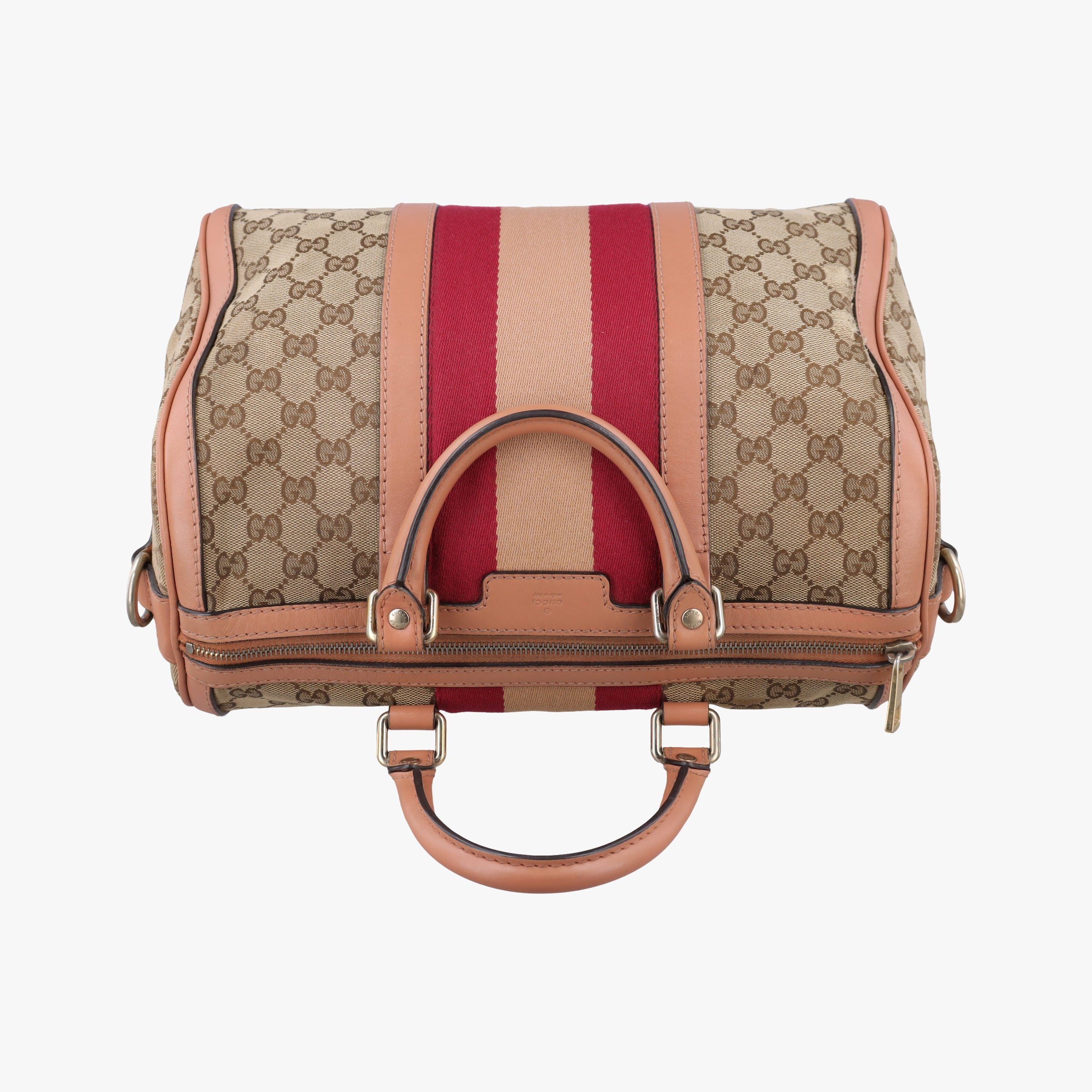 Sherry Line Beige×red×orange Canvas×Leather 247205 B012290916シェリーライン ベージュ×レッド×オレンジ キャンバス×レザー 247205 B012290916