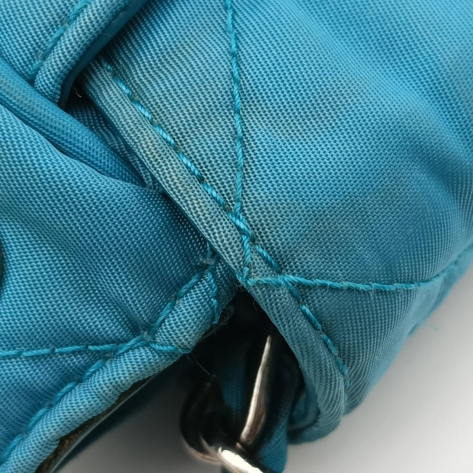 Tessuto Nylon Quilted Impuntu Flap Blue nylon 173テスートナイロンキルティング インプントゥフラップ ブルー ナイロン 173