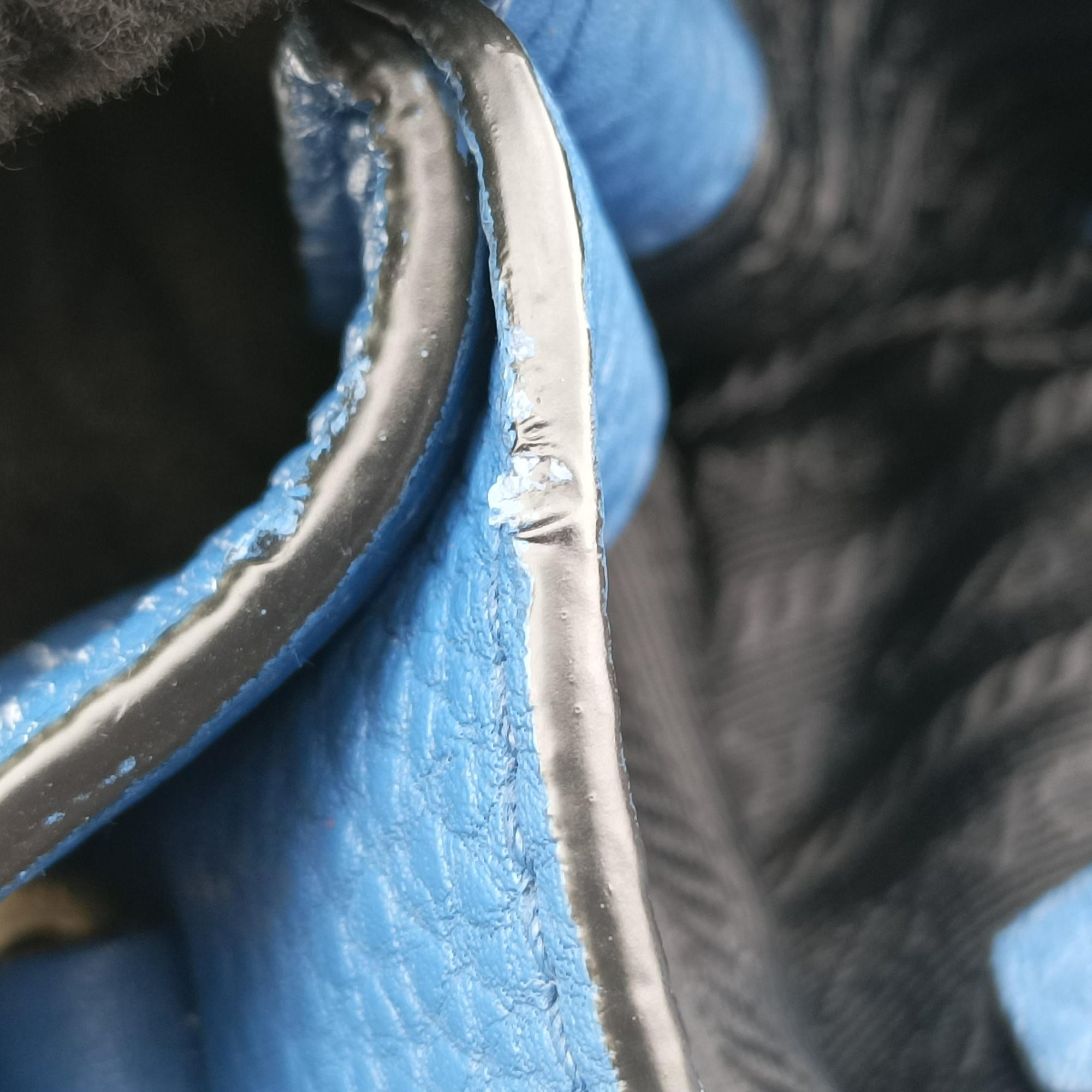 Vitello Daino Sound Flap Top Handle Blue Leather BR5034 7/A 165ヴィテッロ ダイノ サウンド フラップ トップ ハンドル ブルー レザー BR5034 7/A 165