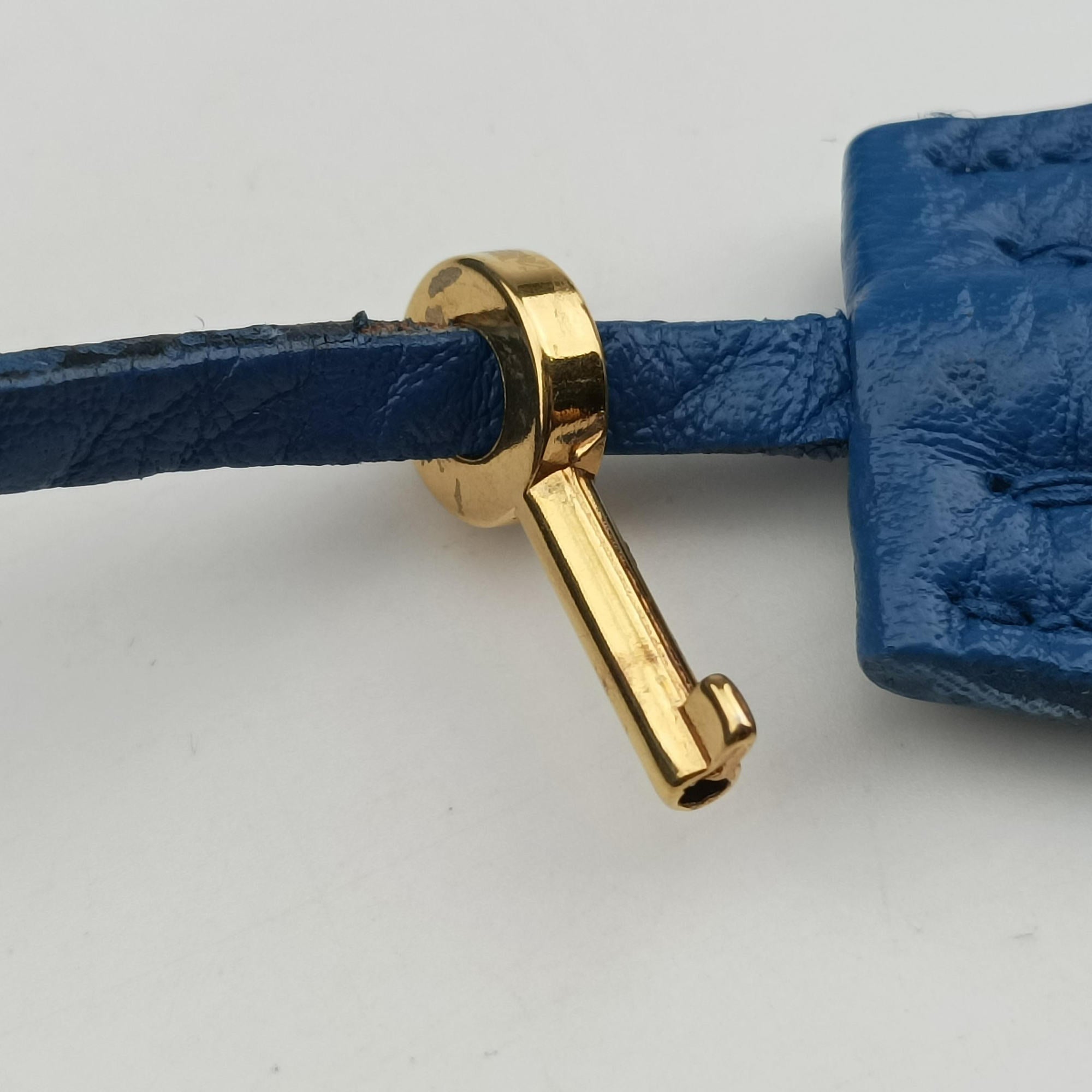 Vitello Daino Sound Flap Top Handle Blue Leather BR5034 7/A 165ヴィテッロ ダイノ サウンド フラップ トップ ハンドル ブルー レザー BR5034 7/A 165