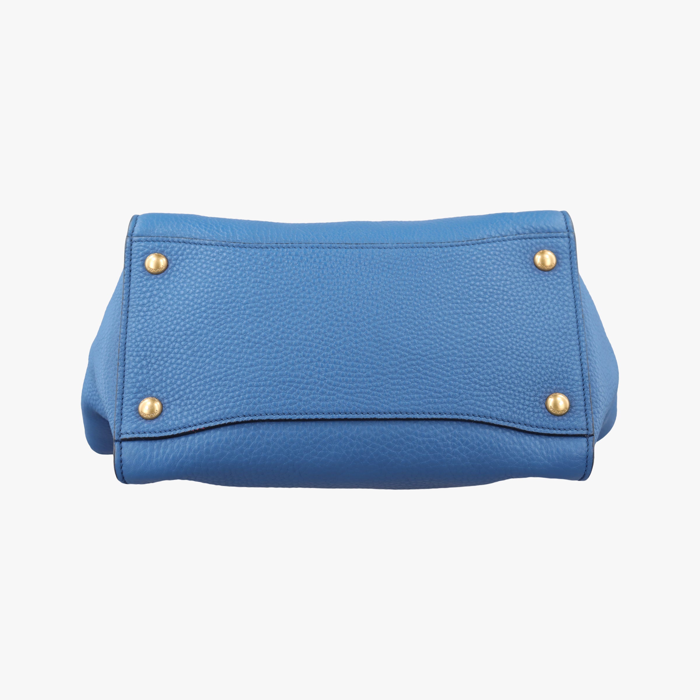 Vitello Daino Sound Flap Top Handle Blue Leather BR5034 7/A 165ヴィテッロ ダイノ サウンド フラップ トップ ハンドル ブルー レザー BR5034 7/A 165