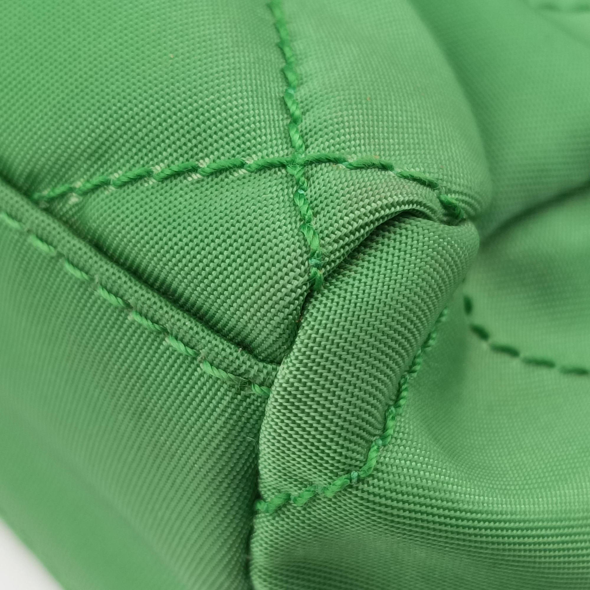 quilted tessuto Green Nylon x leather 53キルティング テスート グリーン ナイロンxレザー 53