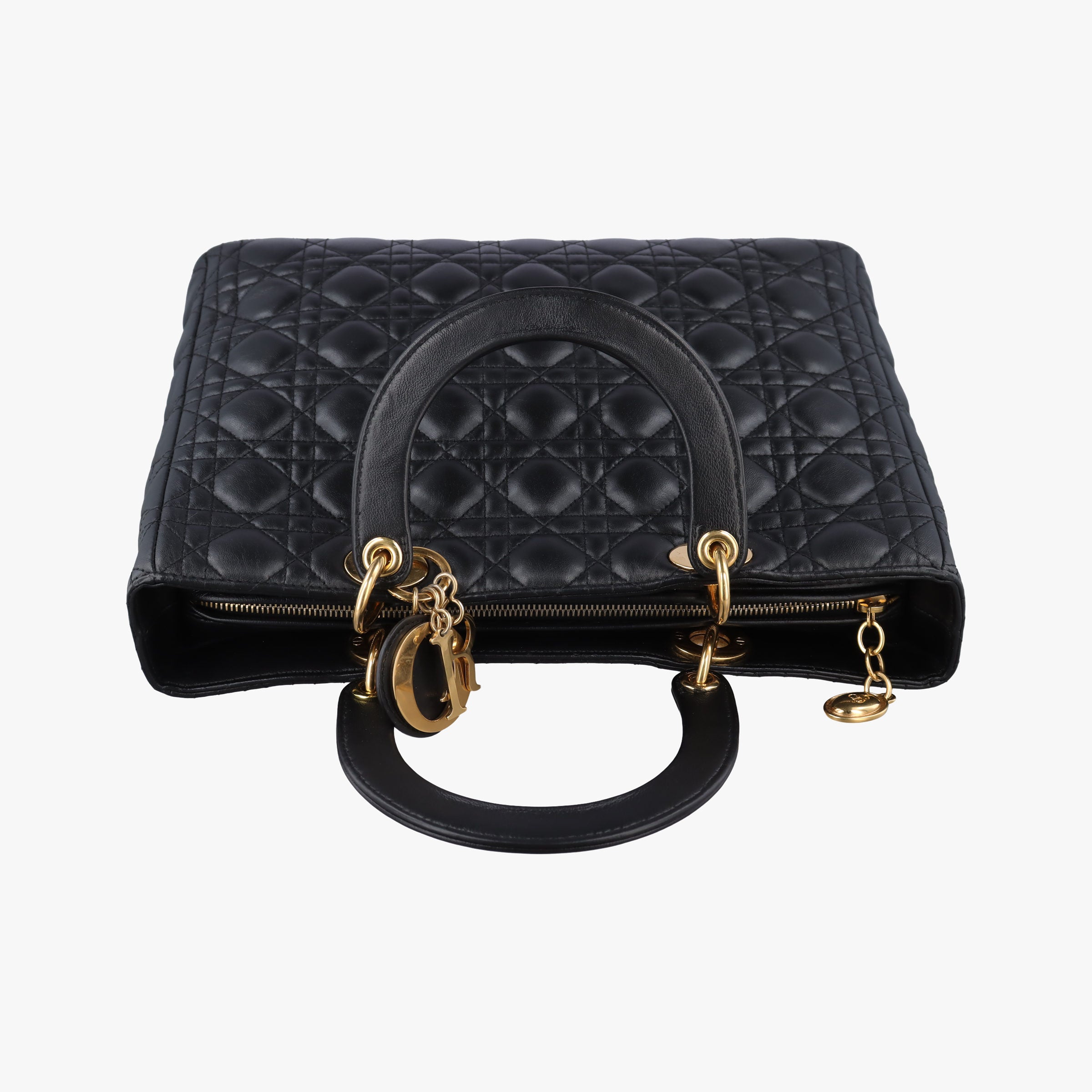 Lady Dior Black lambskin 05-MA-0059レディディオール ブラック ラムスキン 05-MA-0059