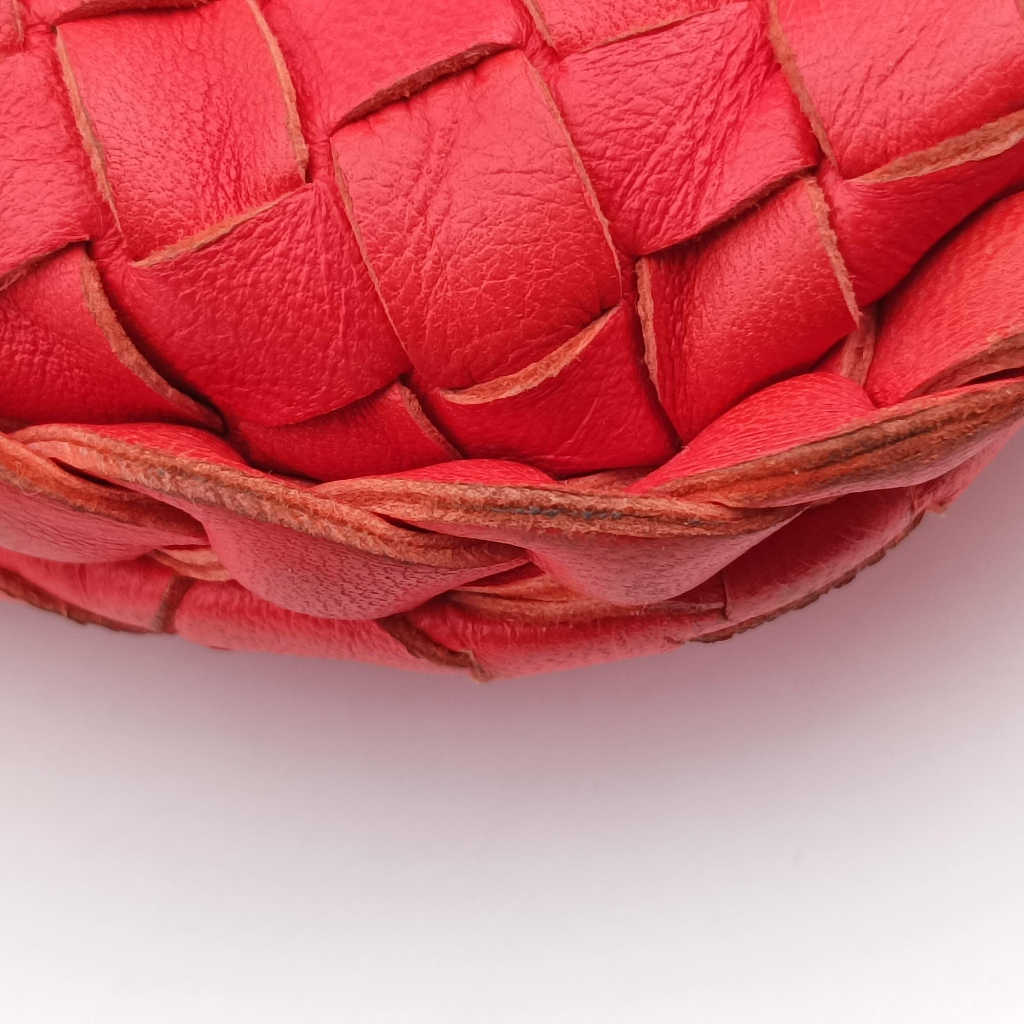 Intrecciato Orange lambskin B00012532Yイントレチャート オレンジ ラムスキン B00012532Y