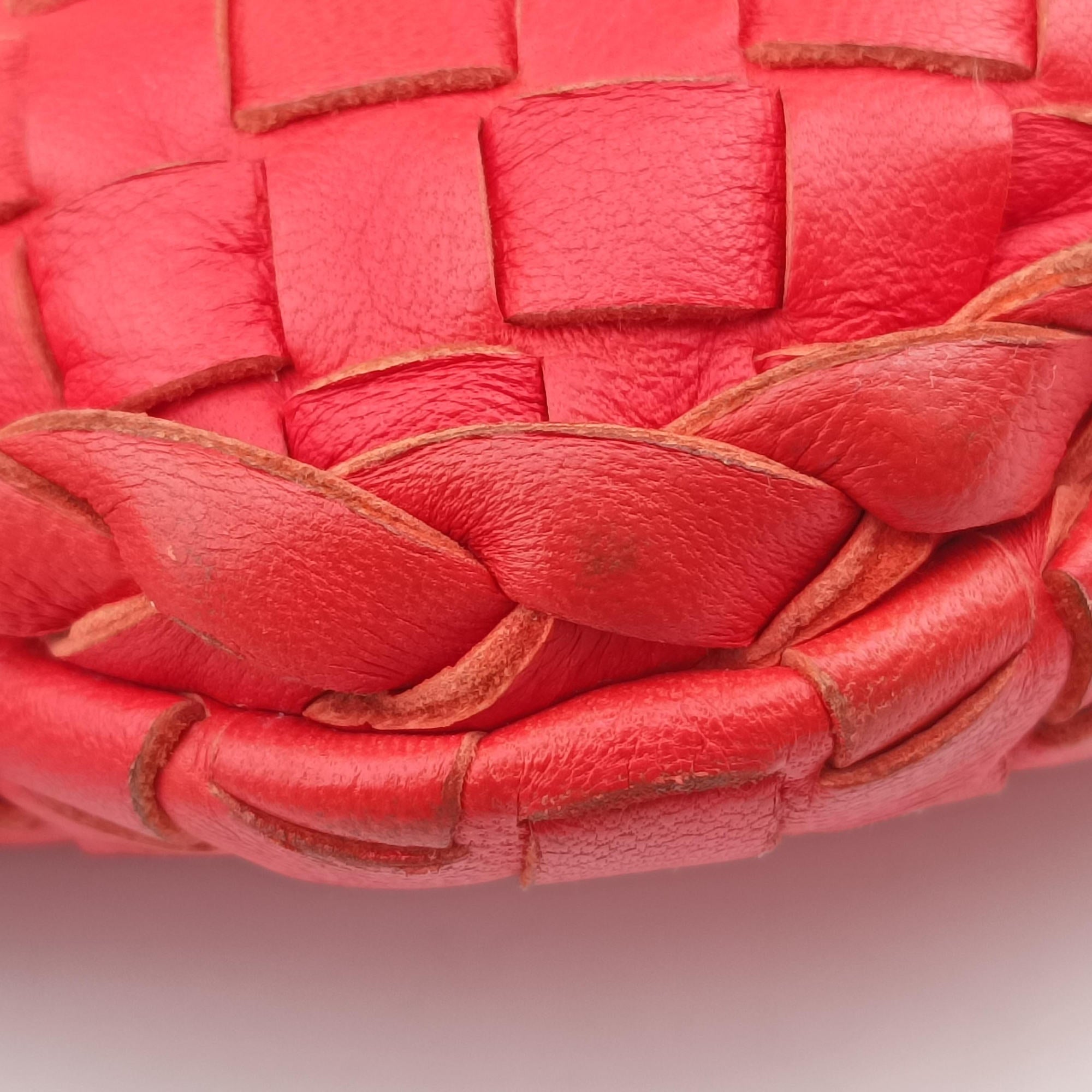 Intrecciato Orange lambskin B00012532Yイントレチャート オレンジ ラムスキン B00012532Y