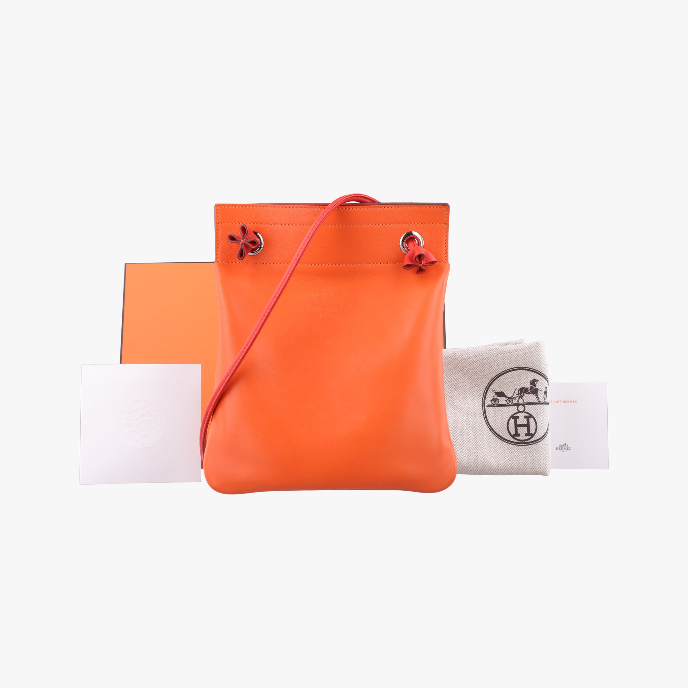 Sac Aline mini Orange Leather Z AM 011 UHサック アリーヌ ミニ オレンジ レザー Z AM 011 UH
