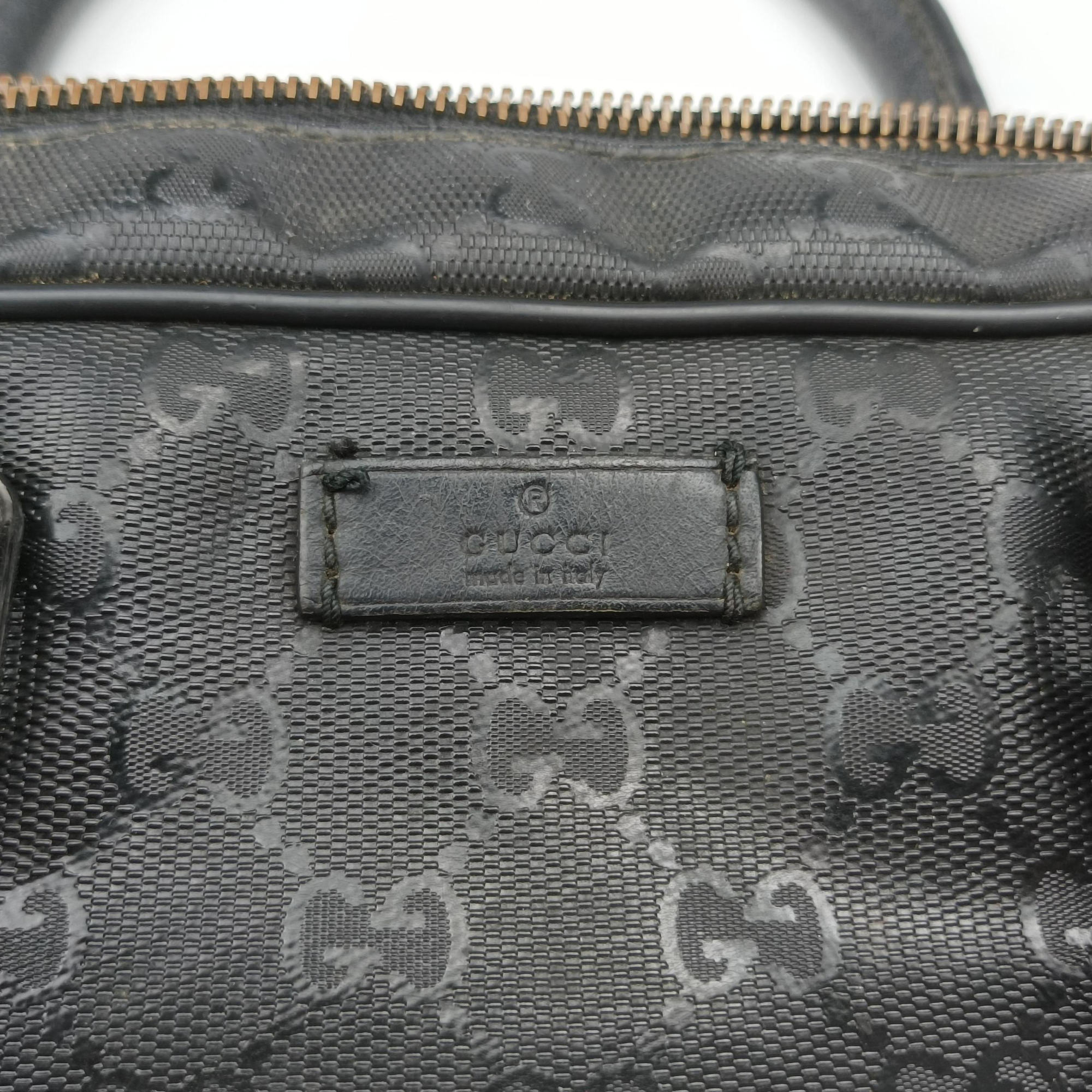 Diamante Black PVC coated canvas×Leather 208463 D015413703ディアマンテ ブラック PVCコーティングキャンバス×レザー 208463 D015413703