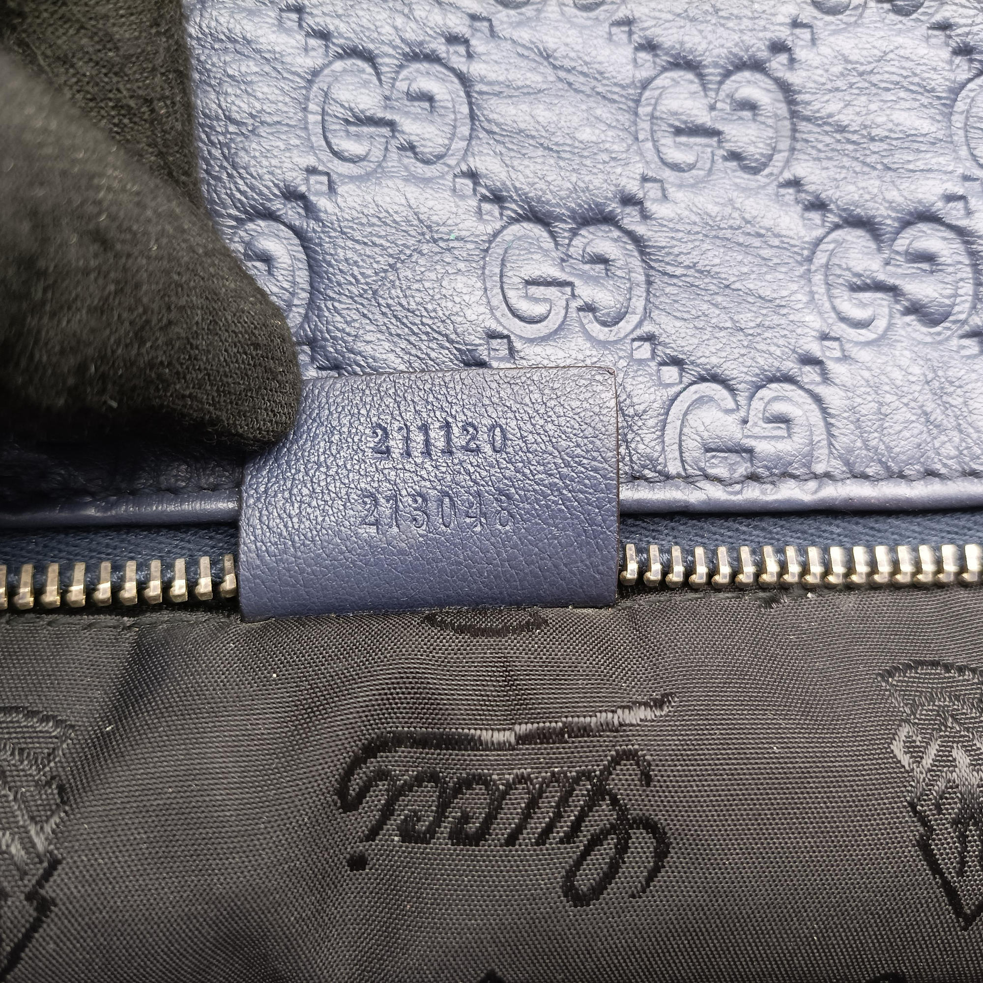 Guccissima GG Imprime Blue Leather 211120 I015246556グッチシマ インプリメ ブルー レザー 211120 I015246556