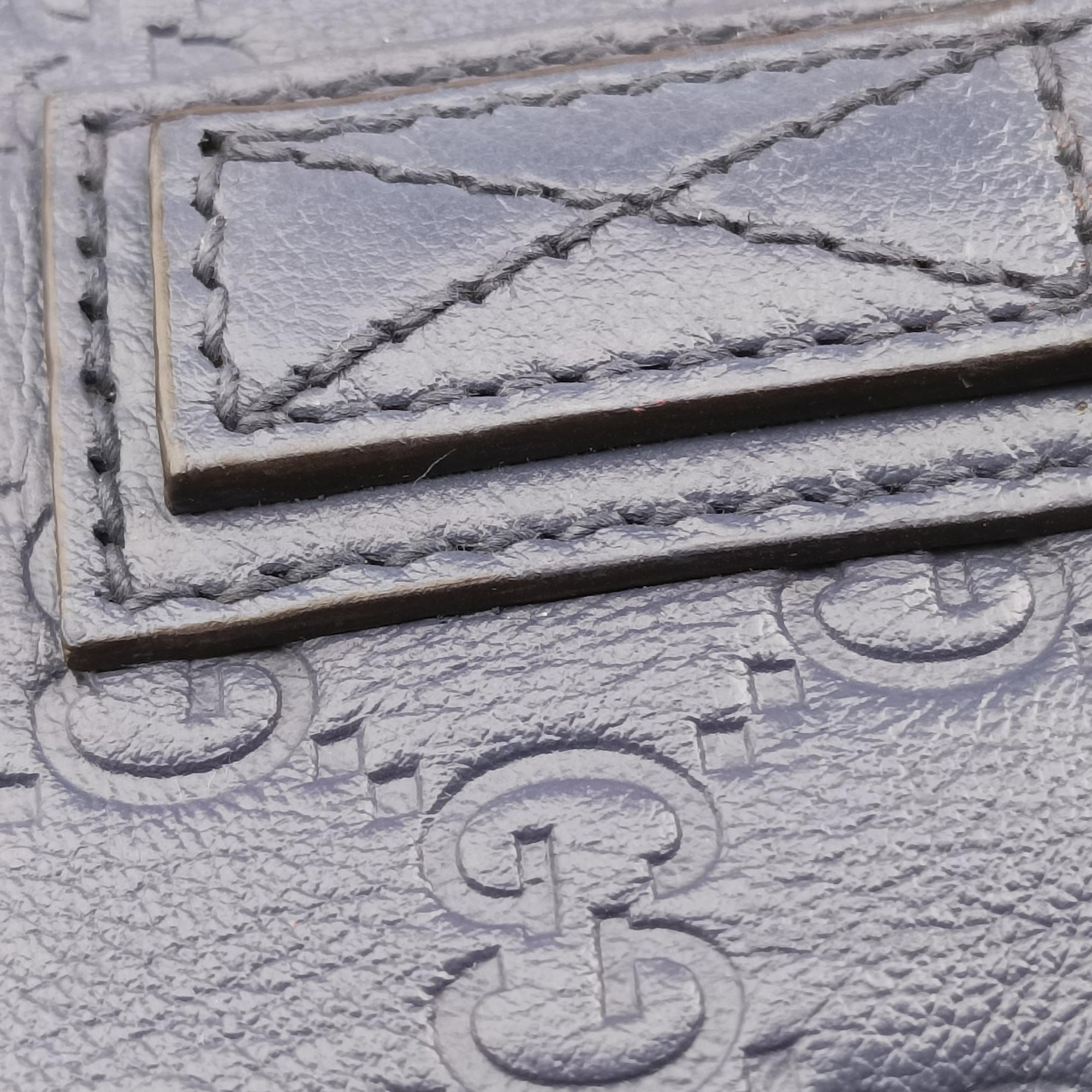 Guccissima GG Imprime Blue Leather 211120 I015246556グッチシマ インプリメ ブルー レザー 211120 I015246556