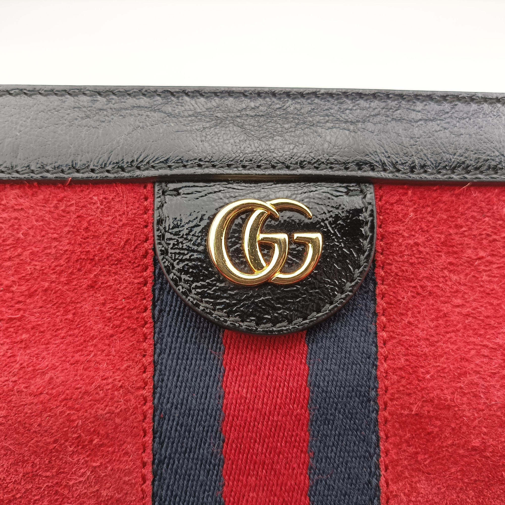 Ophidia Red×Black Suede×Patent 503877 H025787100オフィディア レッド×ブラック スエード×パテント 503877 H025787100