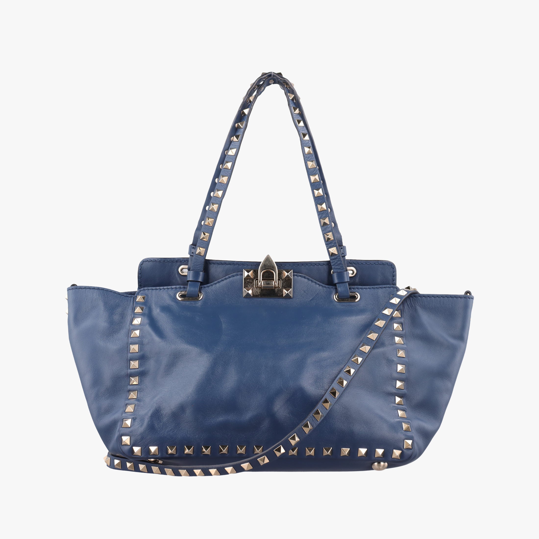 Rockstud Navy Leather Lot number unknownロックスタッズ ネイビー レザー 製番不明