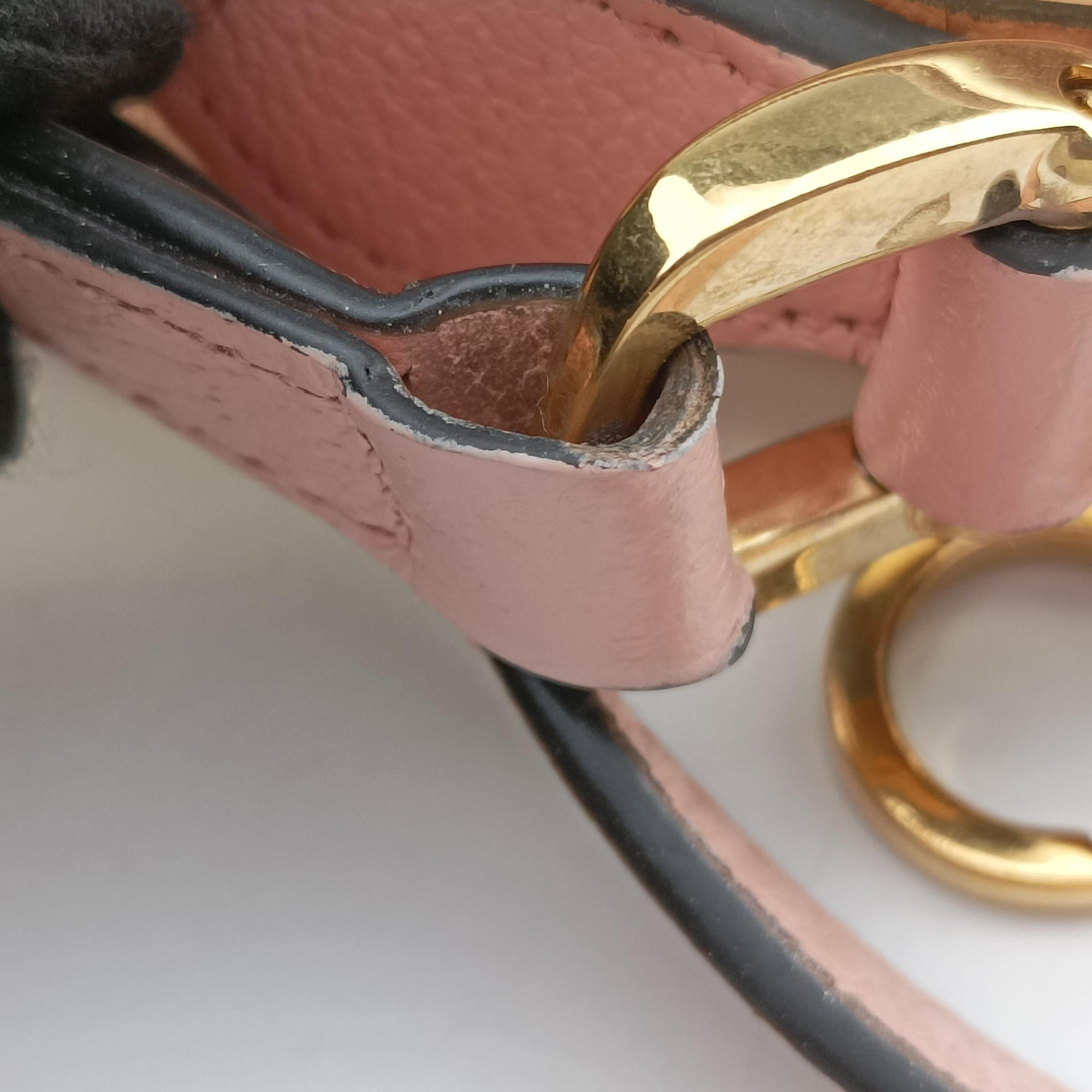 OPHIDIA Pink×Transparent PVC coated canvas 517350 オフィディア ピンク×クリア PVCコーティングキャンバス 517350