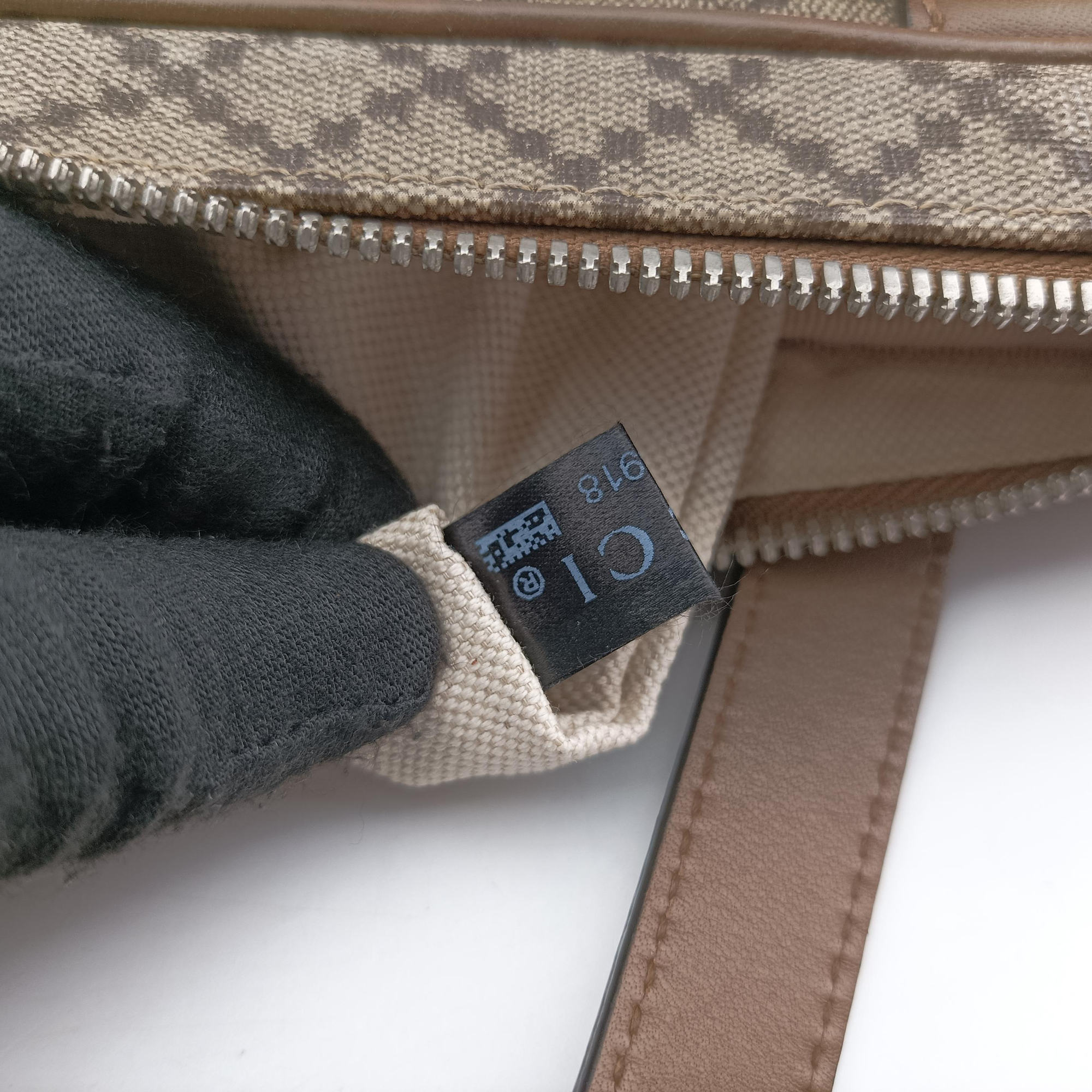 Diamante business Brown PVC coated canvas×Leather 267898 I9323918ディアマンテ ビジネス ブラウン PVCコーティングキャンバス×レザー 267898 I9323918